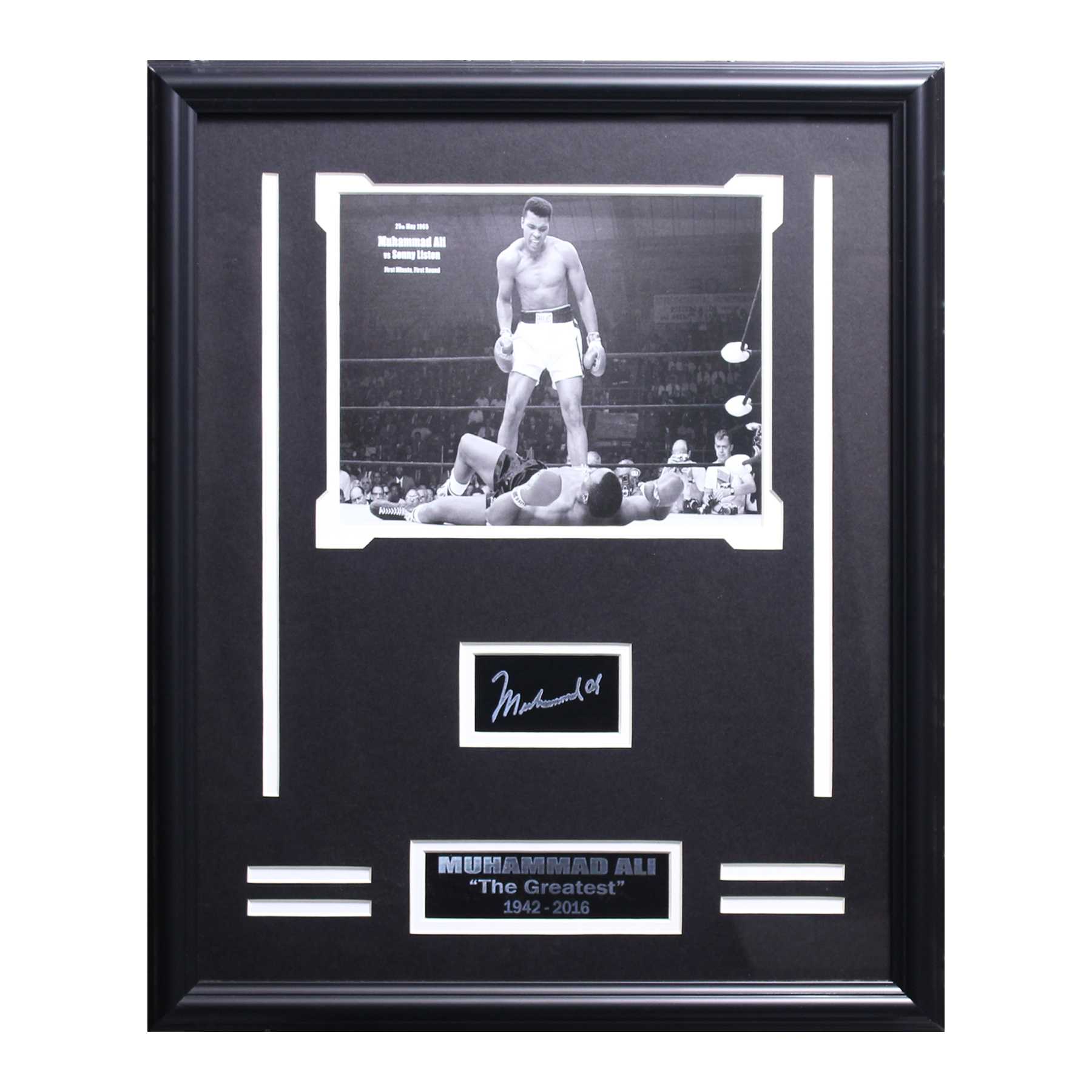 Muhammad Ali Engraved Signature Frame