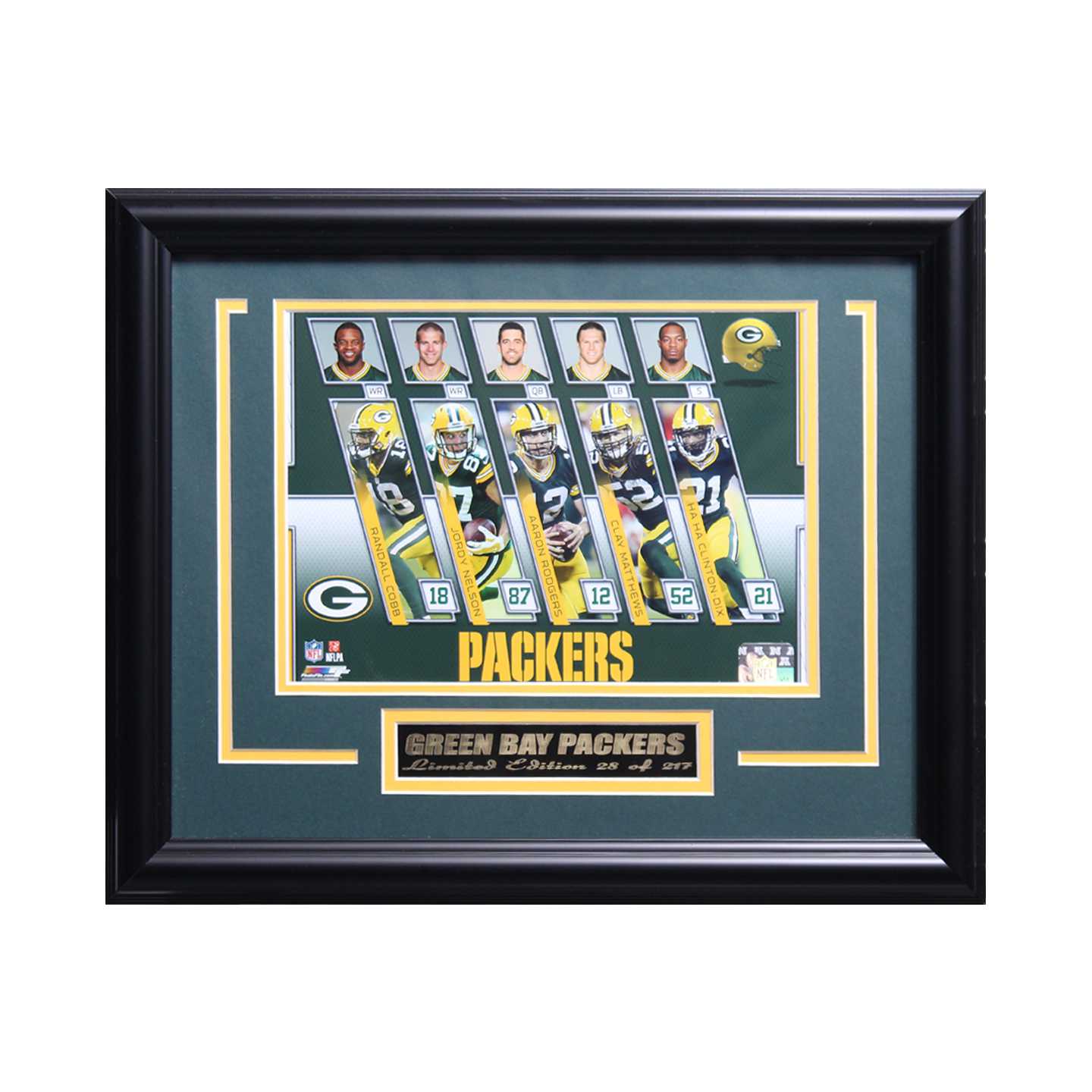 Green Bay Packers 5 Player Collage