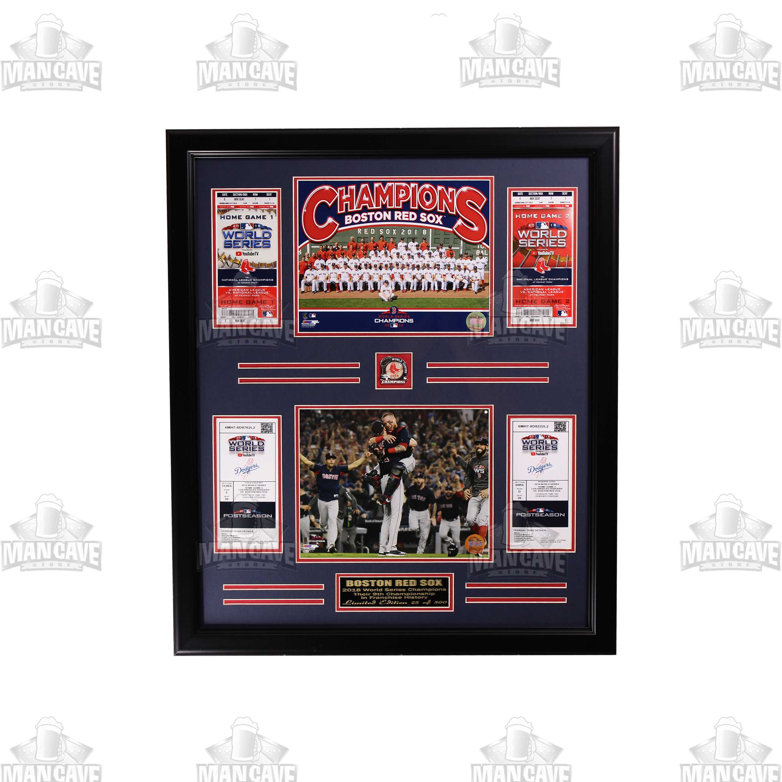 Boston Red Sox 4 Ticket Large Frame