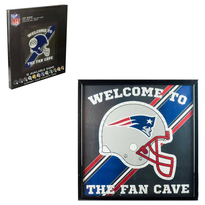 Led Fan Cave Wall Sign - New England Patriots