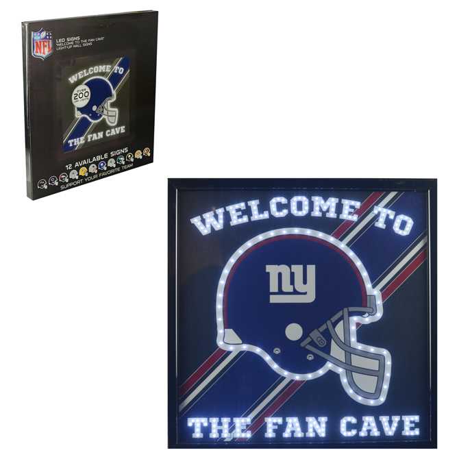 Led Fan Cave Wall Sign - New York Giants