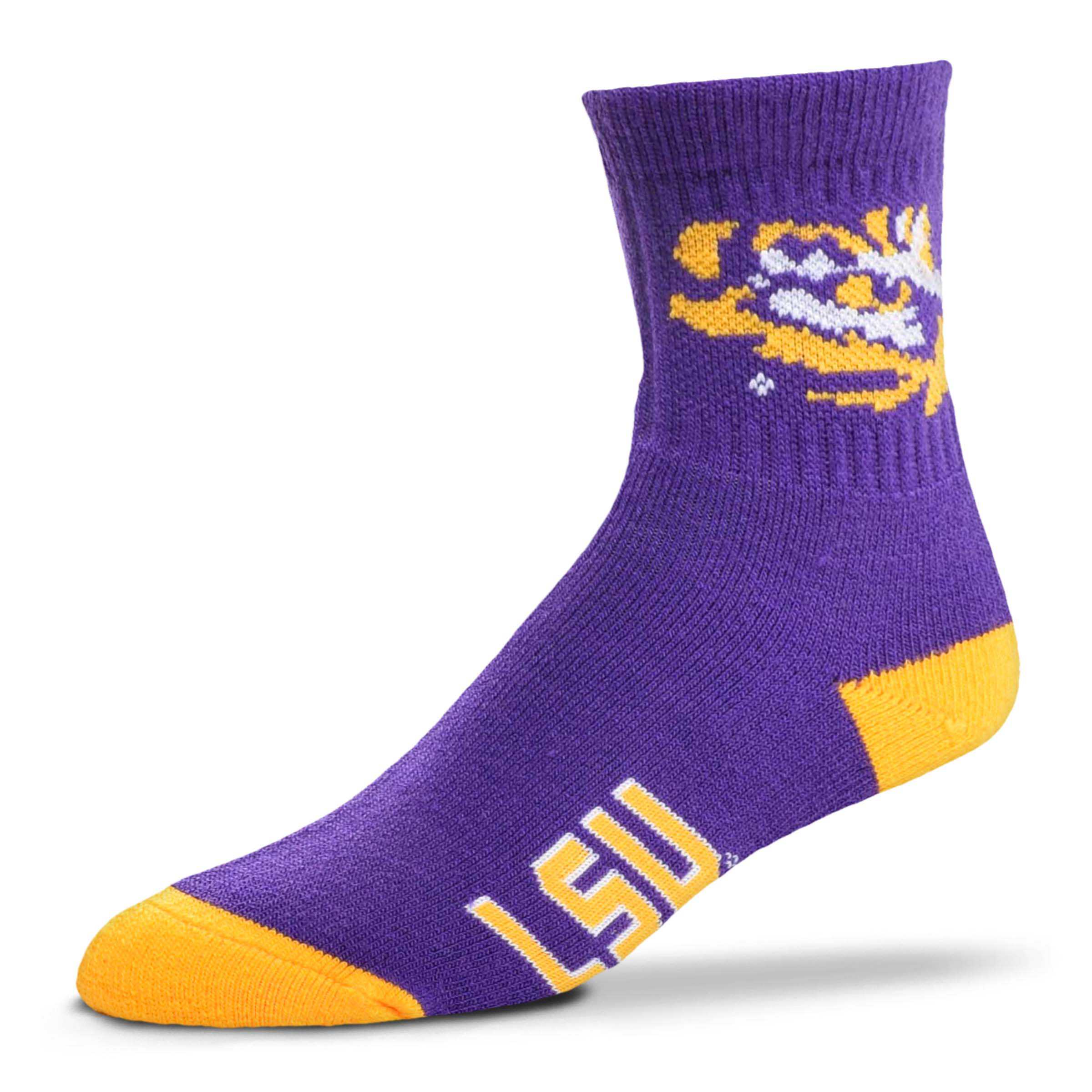 Sports Team Color Socks-LSU Tigers
