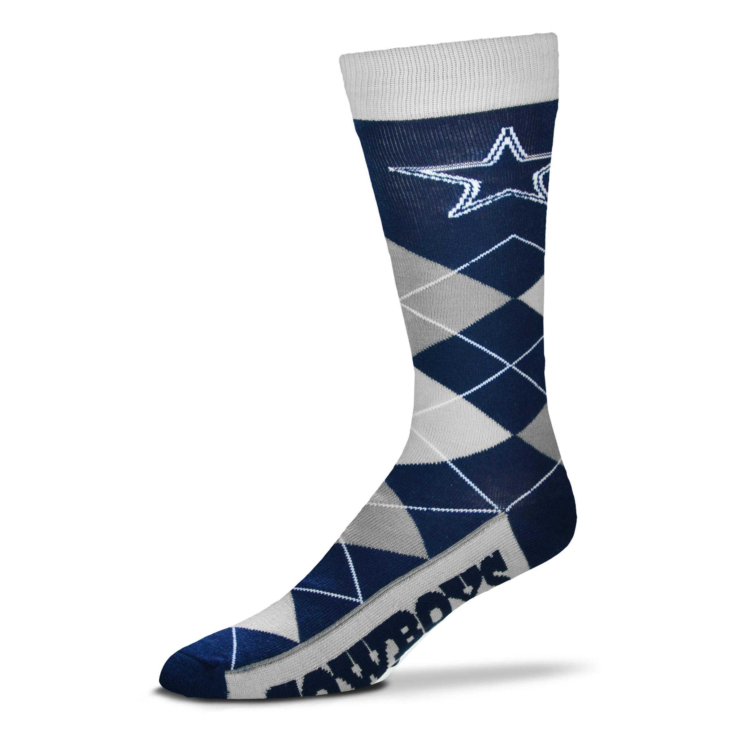 Sports Team Argyle Lineup Socks-Dallas Cowboys