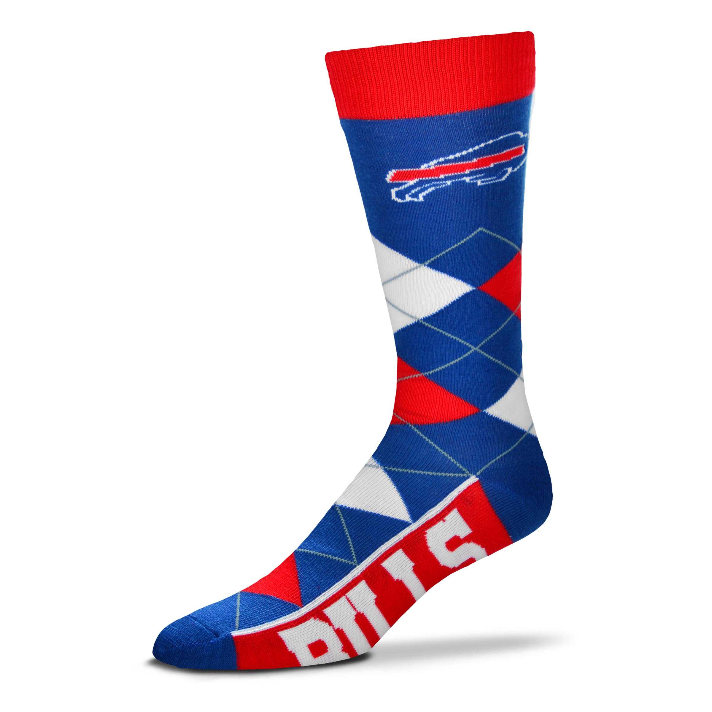 Sports Team Argyle Lineup Socks-Buffalo Bills