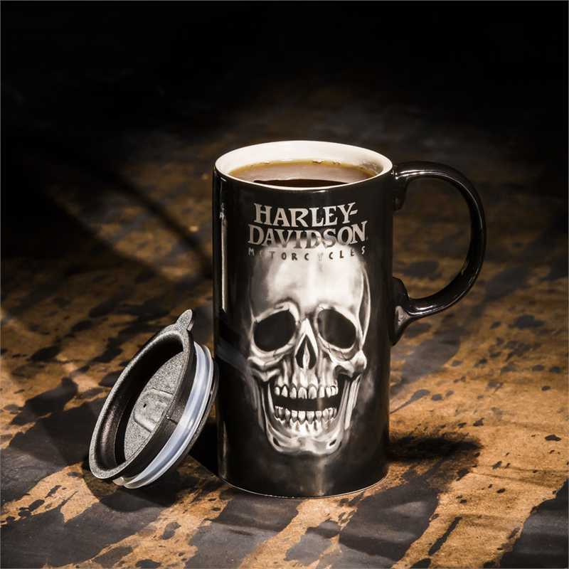 Harley Davidson Tall Boy Latte Coffee Mug