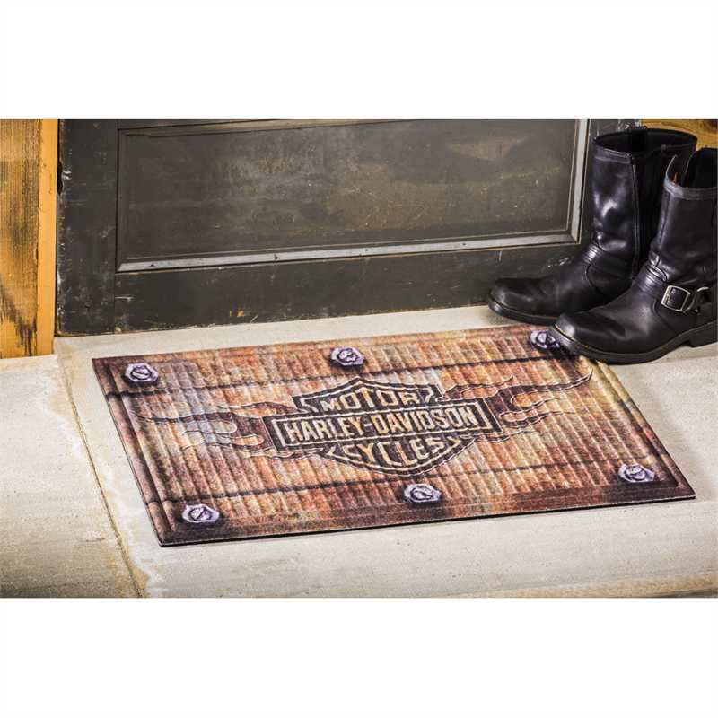 Harley Davidson Bar and Shield Floor Mat