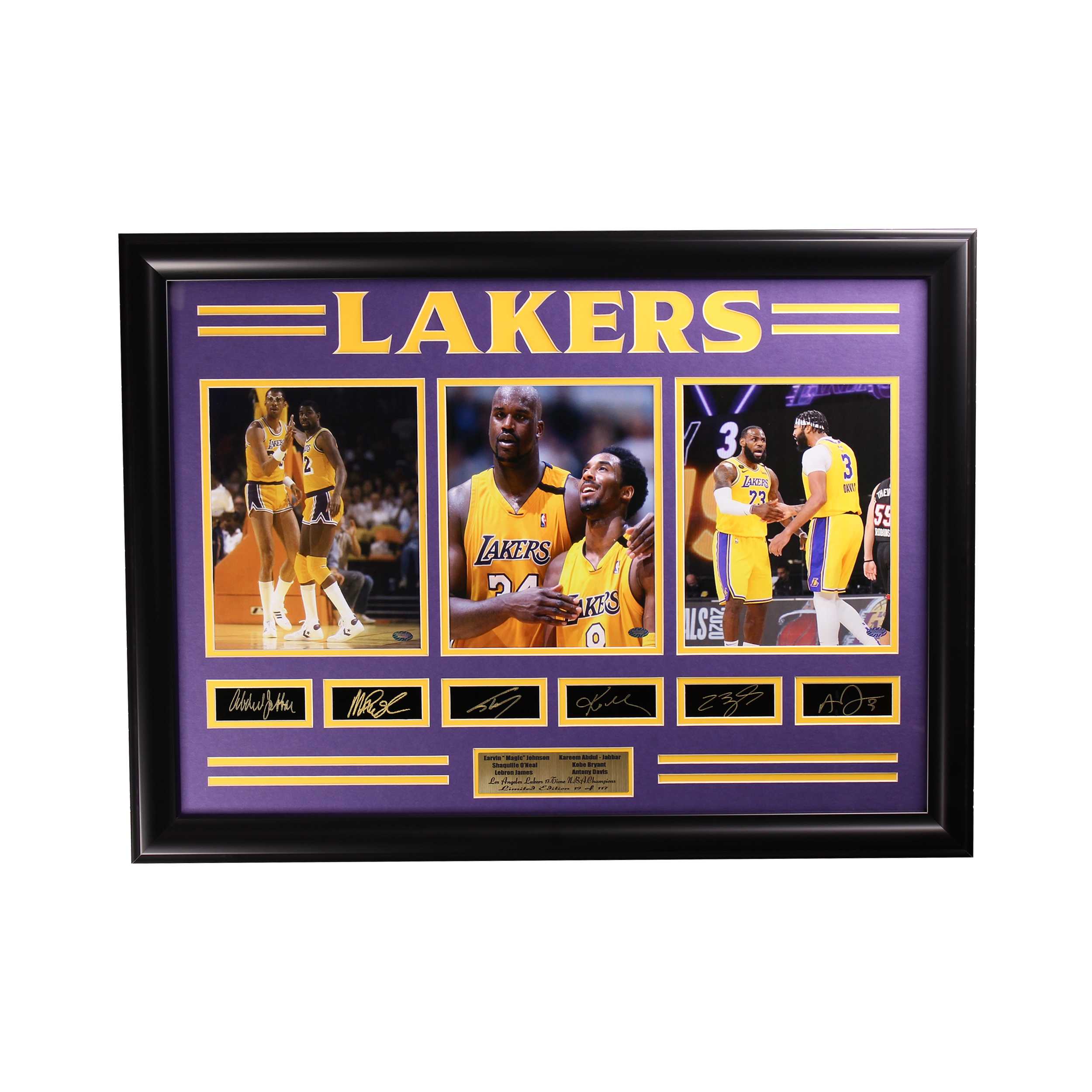 Los Angeles Lakers 17 Time NBA Champions Large Frame