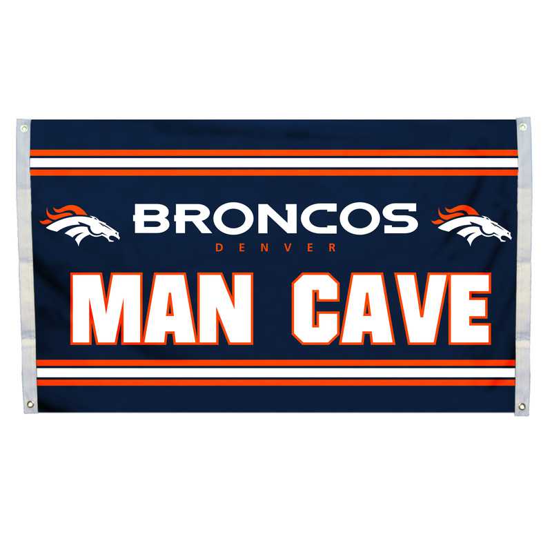 Mancave Flag-Denver Broncos