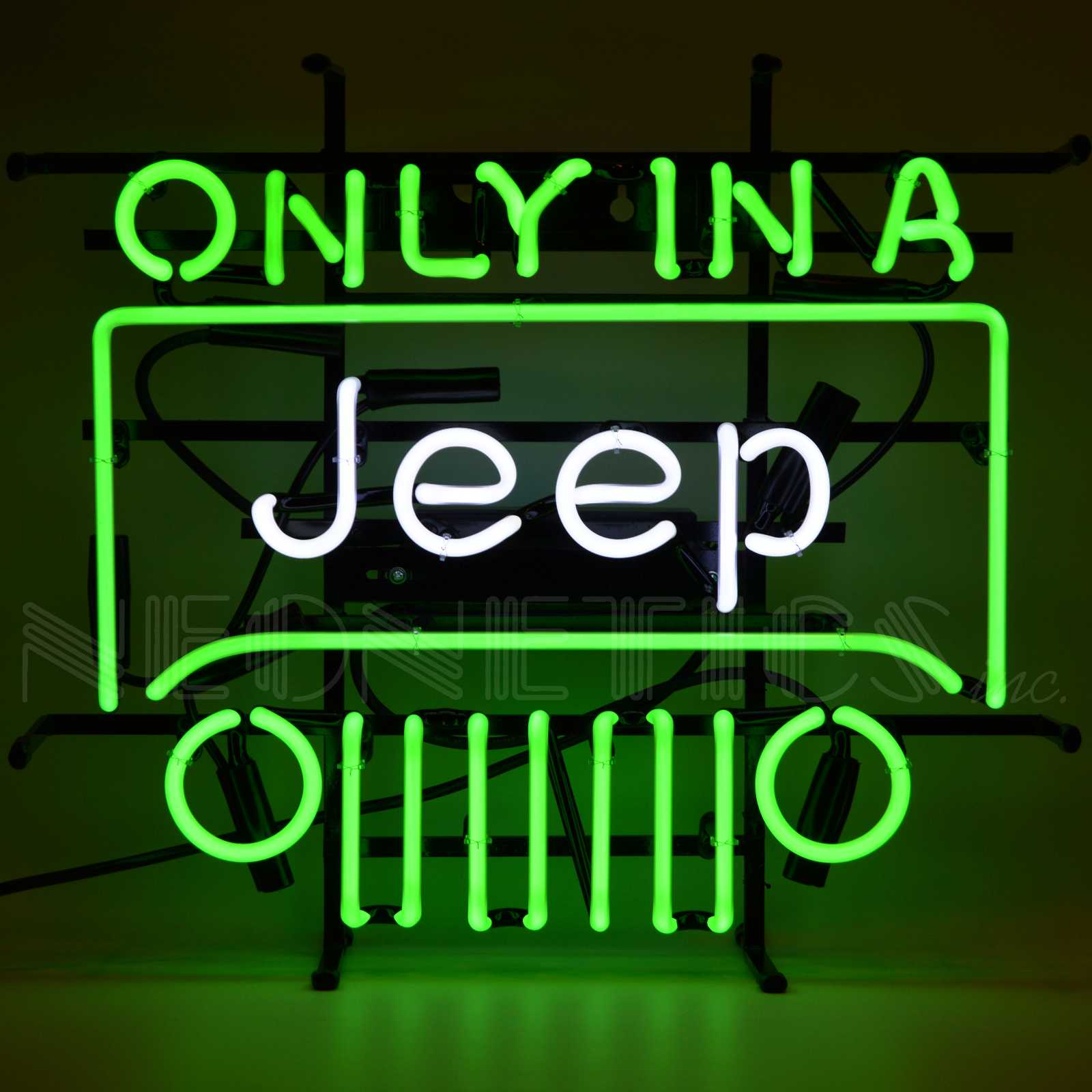 JEEP - ONLY IN A JEEP NEON SIGN