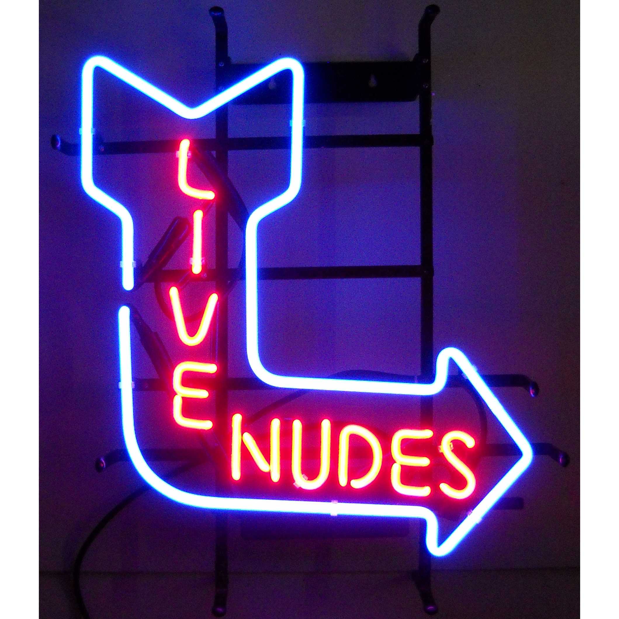 LIVE NUDES NEON SIGN