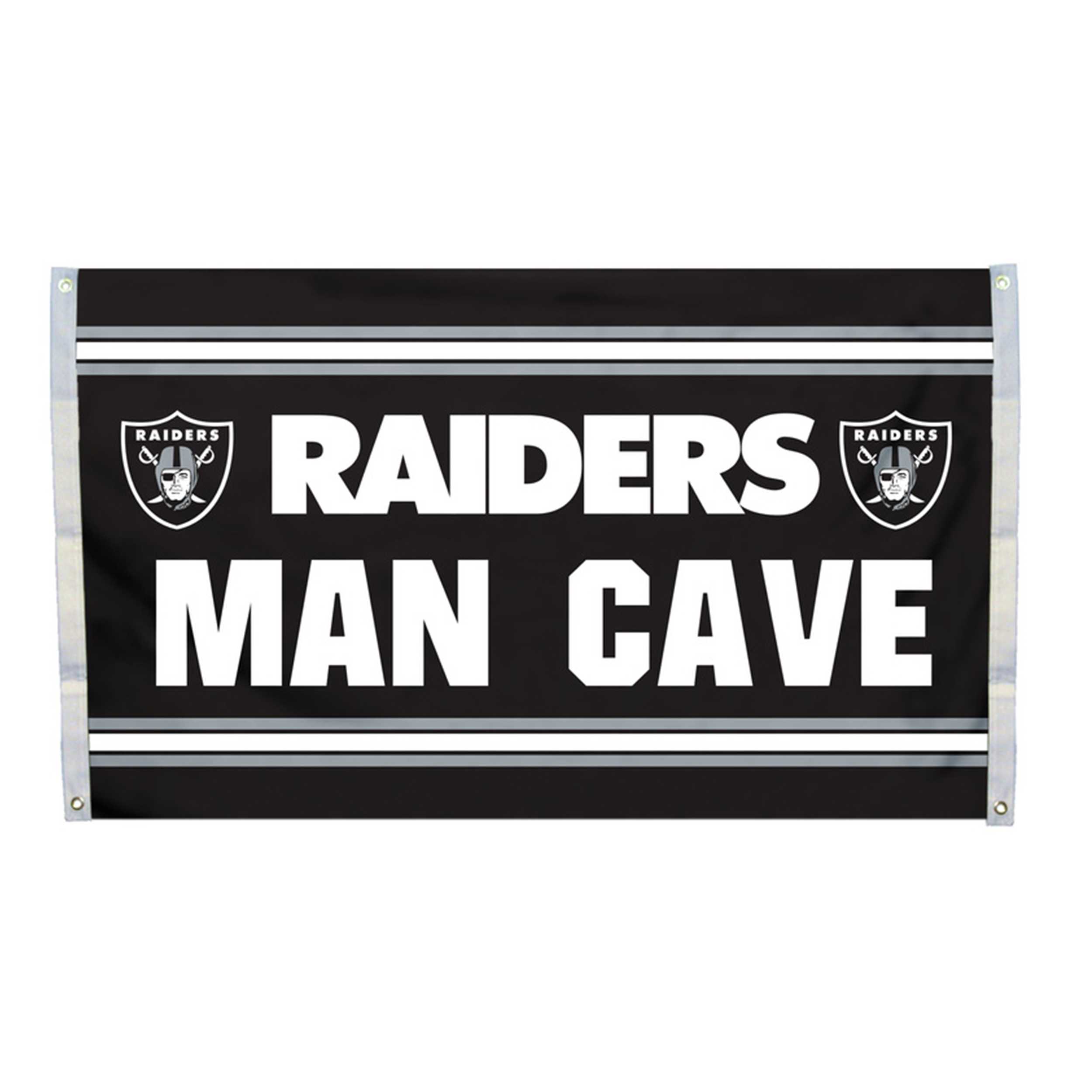 Mancave Flag-Oakland Raiders