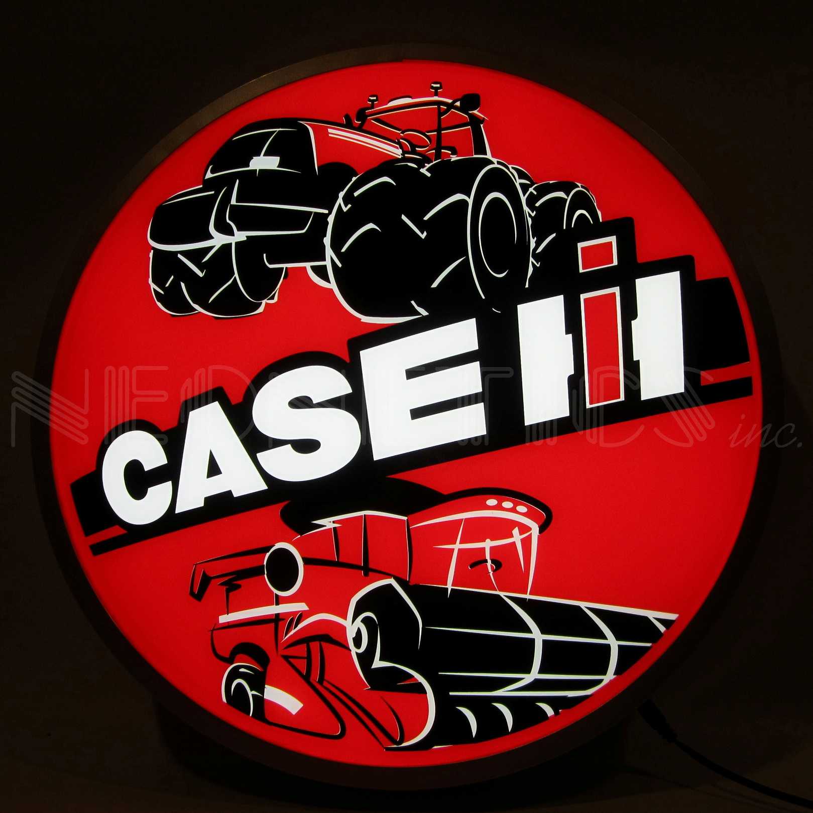 CASE IH INTERNATIONAL HARVESTER TRACTORS 15 INCH BACKLIT LED LIGHTED SIGN