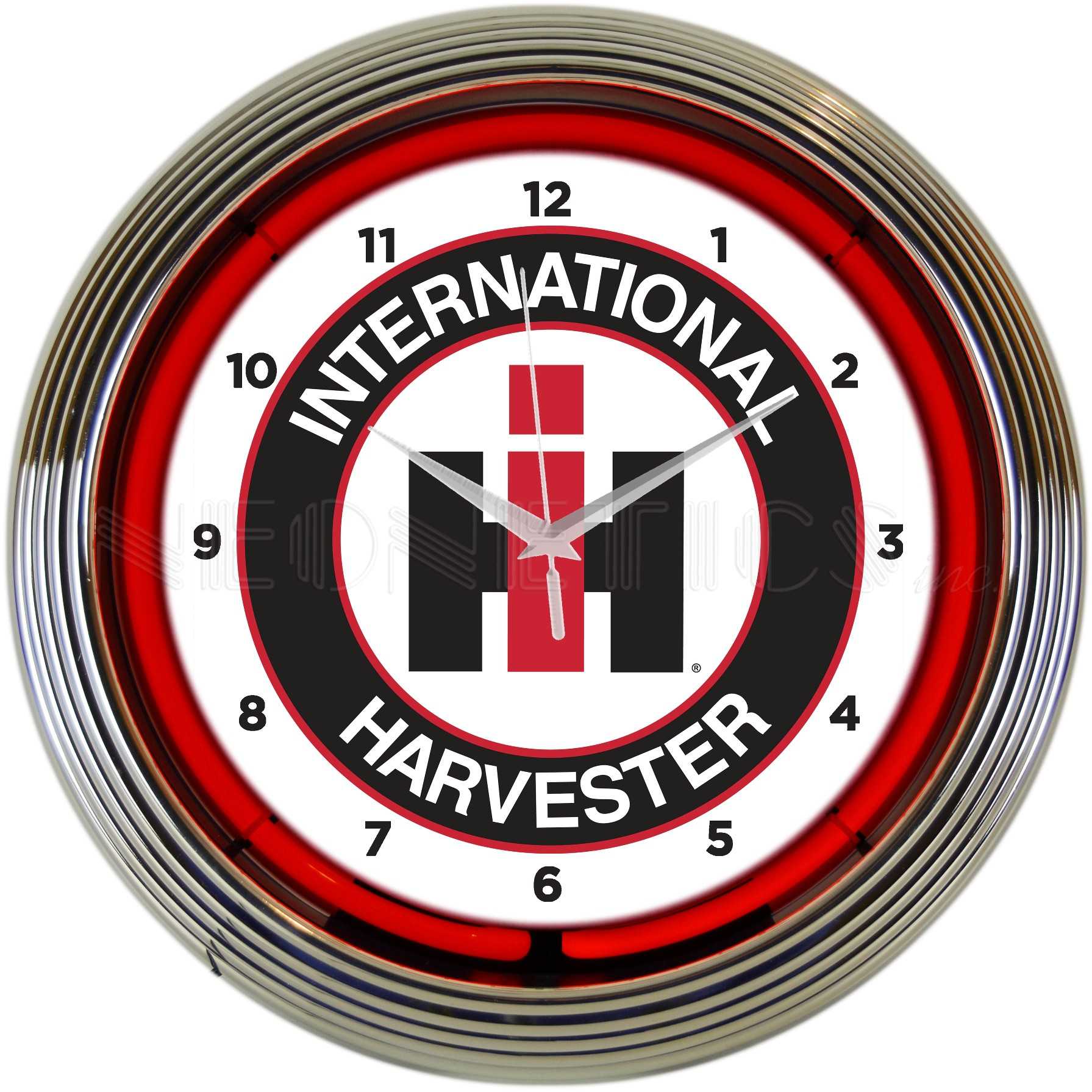 INTERNATIONAL HARVESTER NEON CLOCK