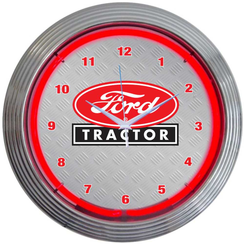 FORD TRACTOR NEON CLOCK