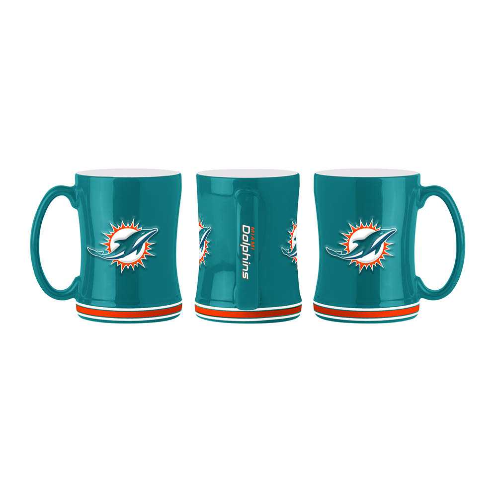 Miami Dolphins Sculpted Relief Mug