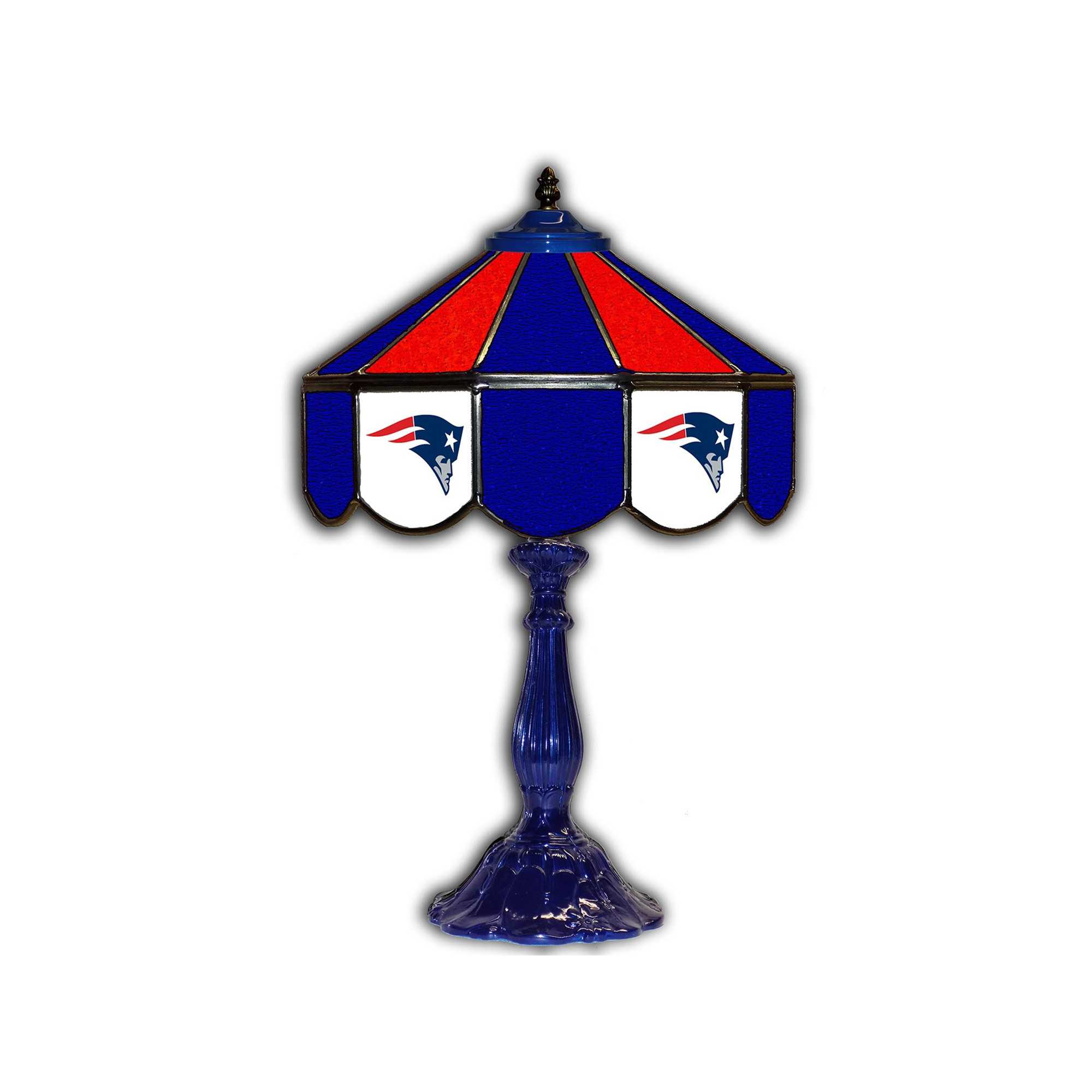 NEW ENGLAND PATRIOTS 21" GLASS TABLE LAMP
