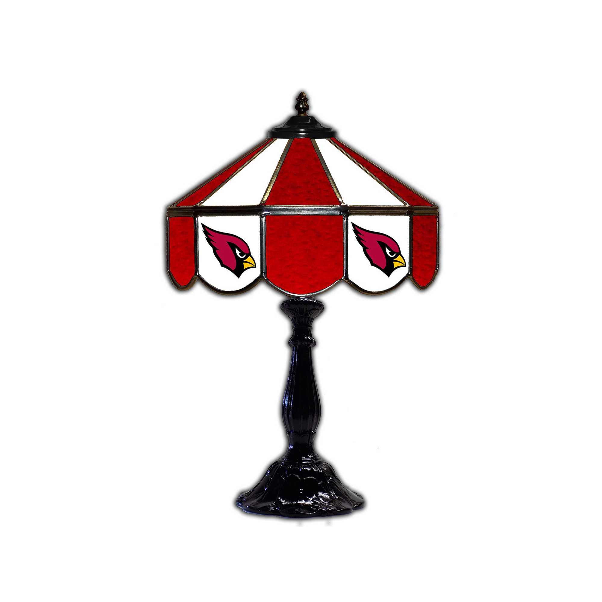 ARIZONA CARDINALS 21" GLASS TABLE LAMP