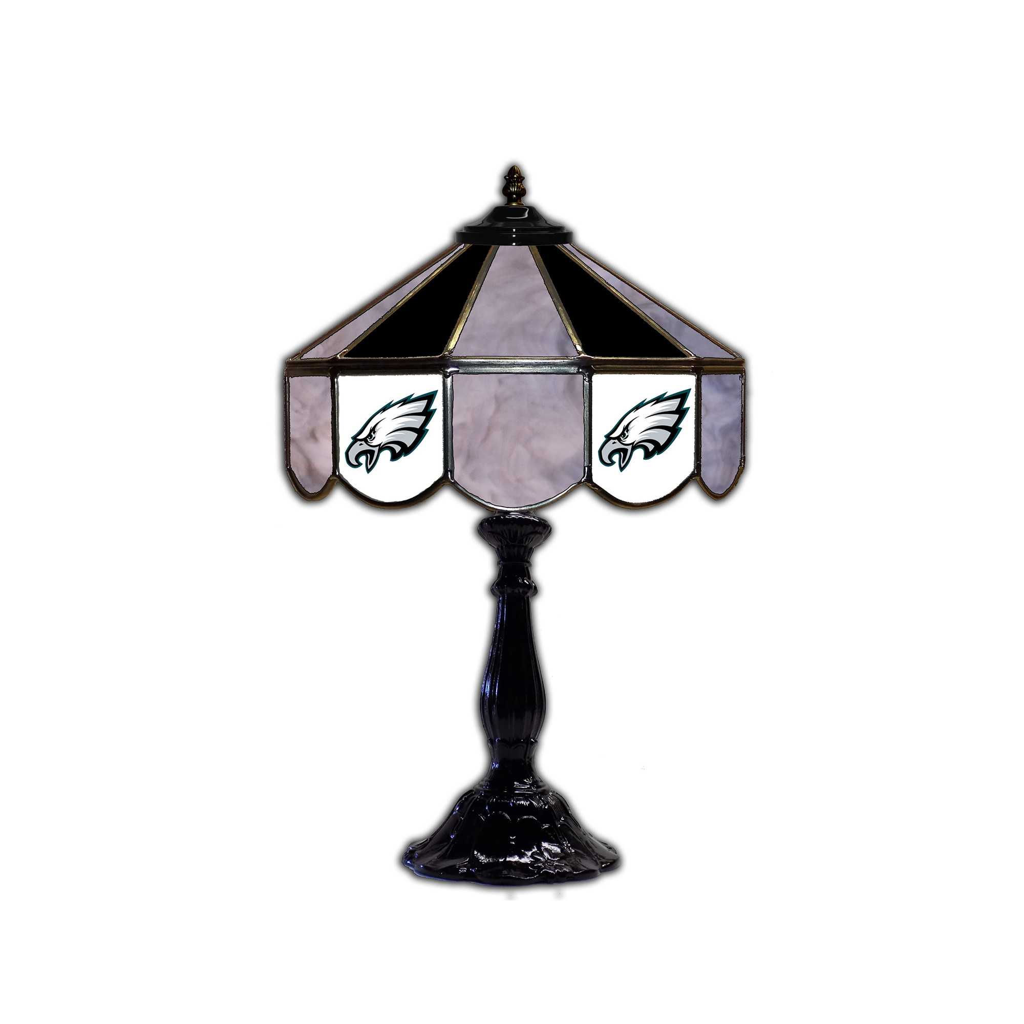PHILADELPHIA EAGLES 21" GLASS TABLE LAMP