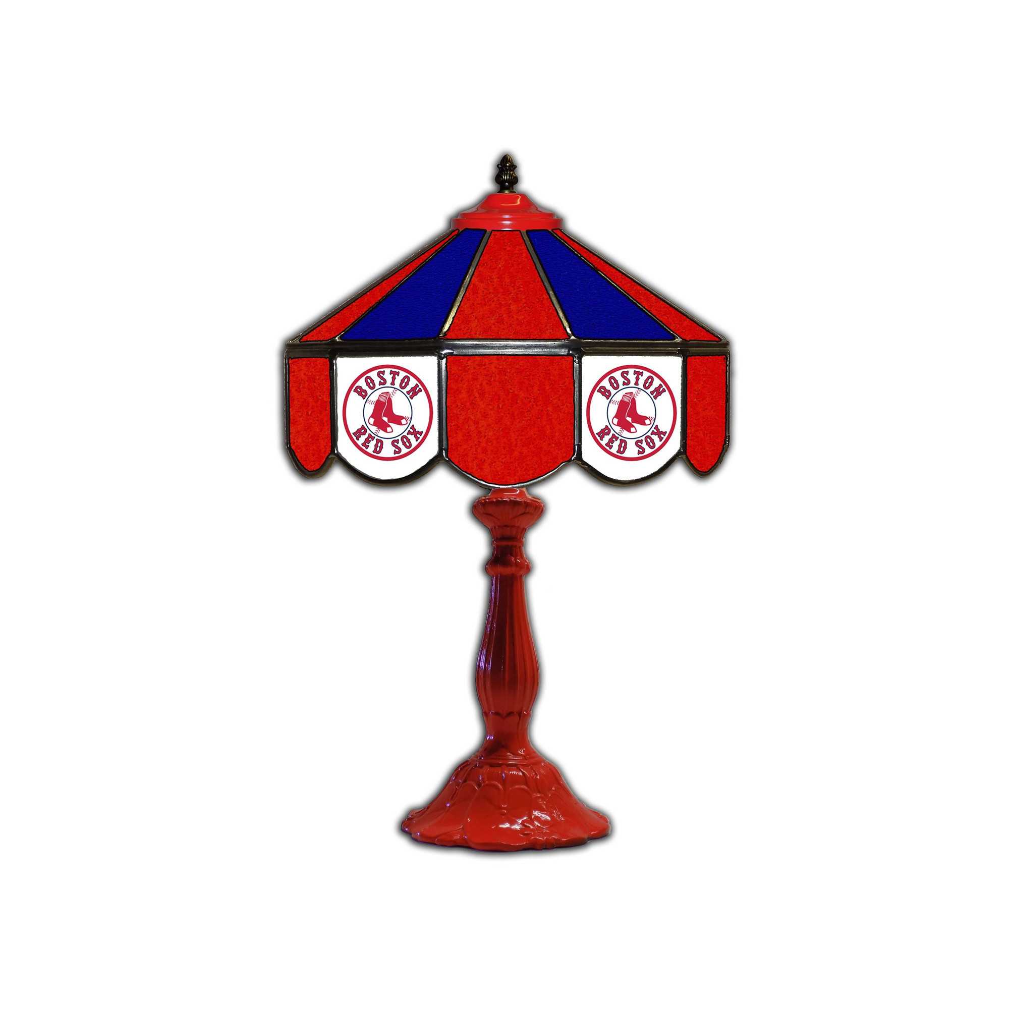 BOSTON RED SOX 21" GLASS TABLE LAMP