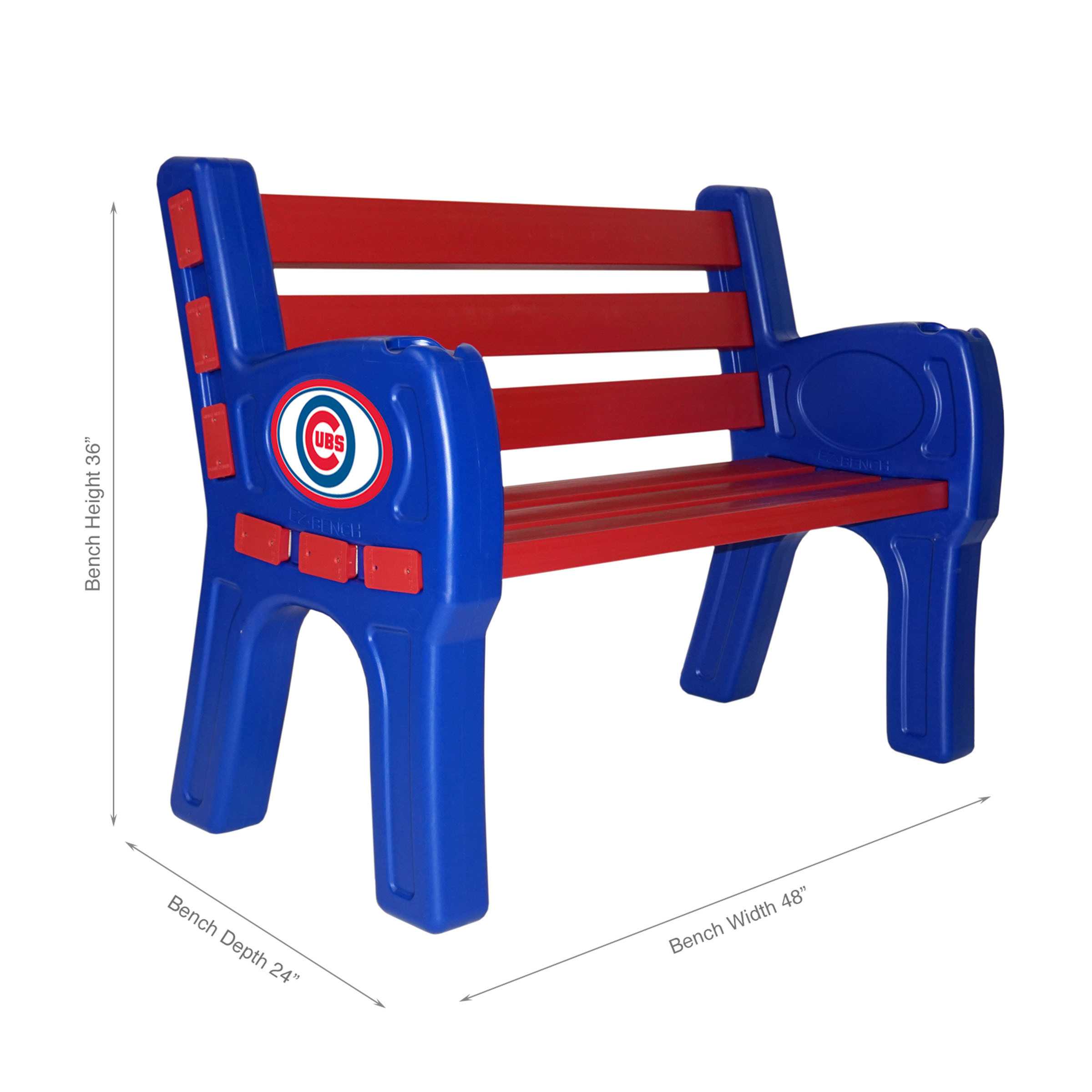 CHICAGO CUBS PARK BENCH