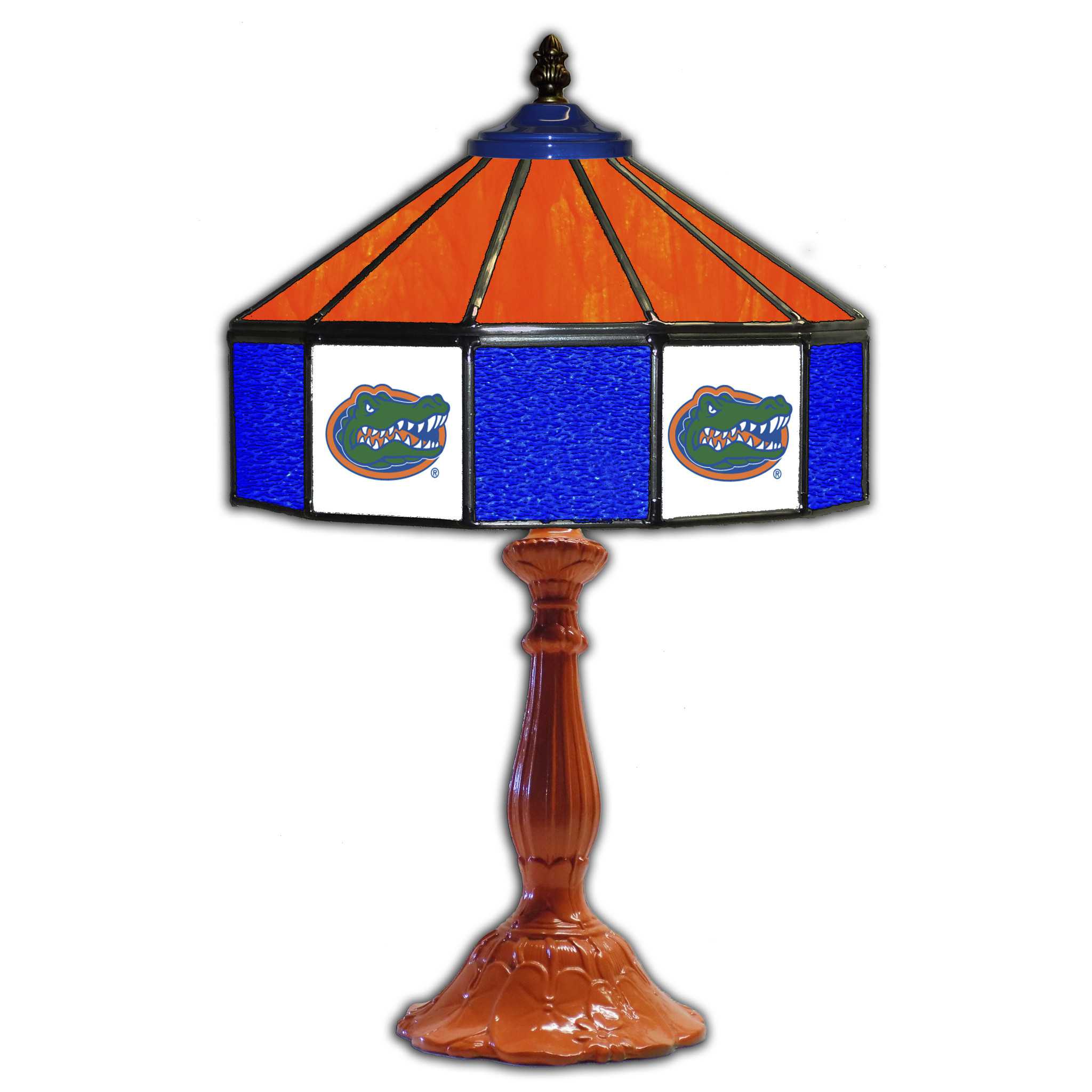 UNIVERSITY OF FLORIDA 21" GLASS TABLE LAMP