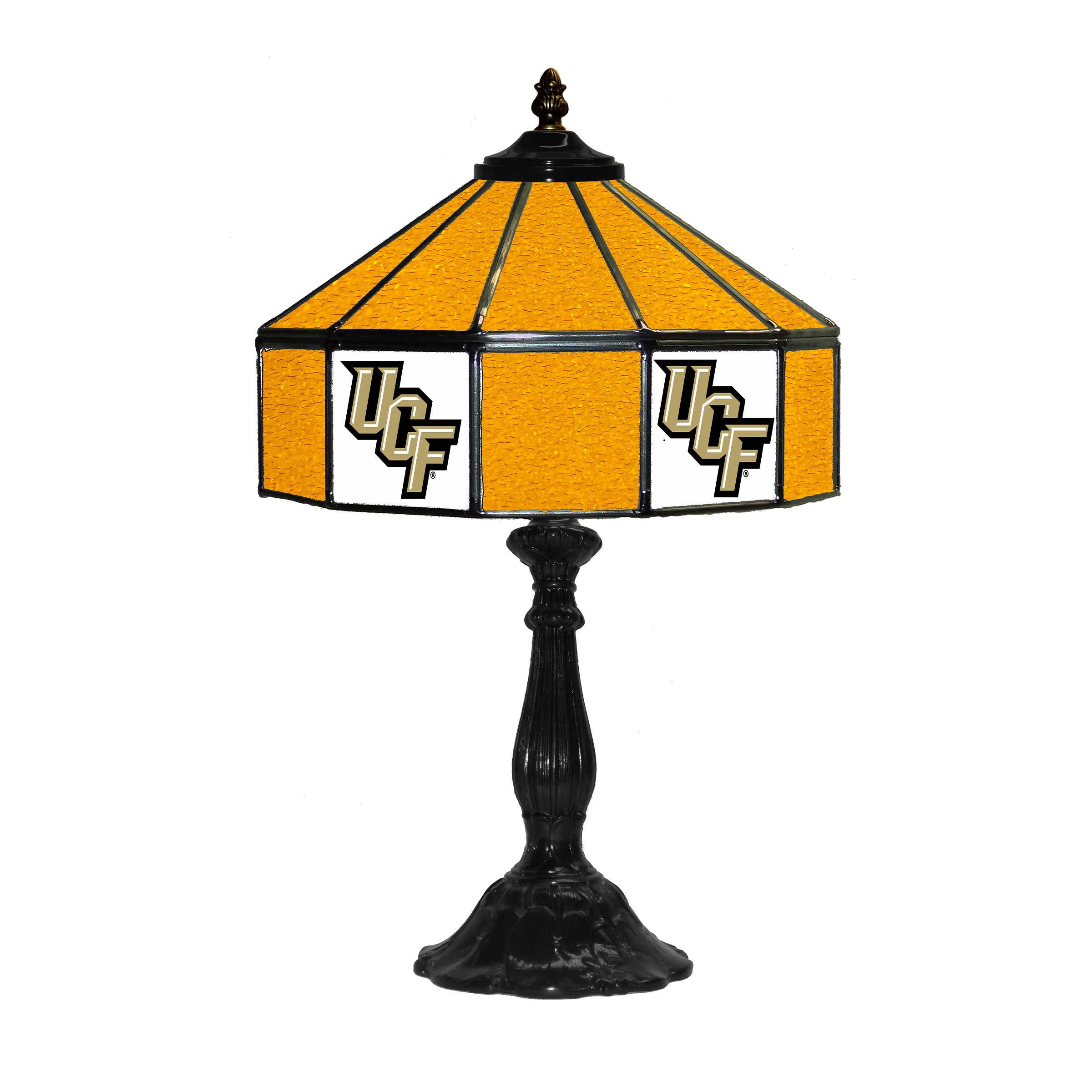 CENTRAL FLORIDA UNIVERSITY 21" GLASS TABLE LAMP