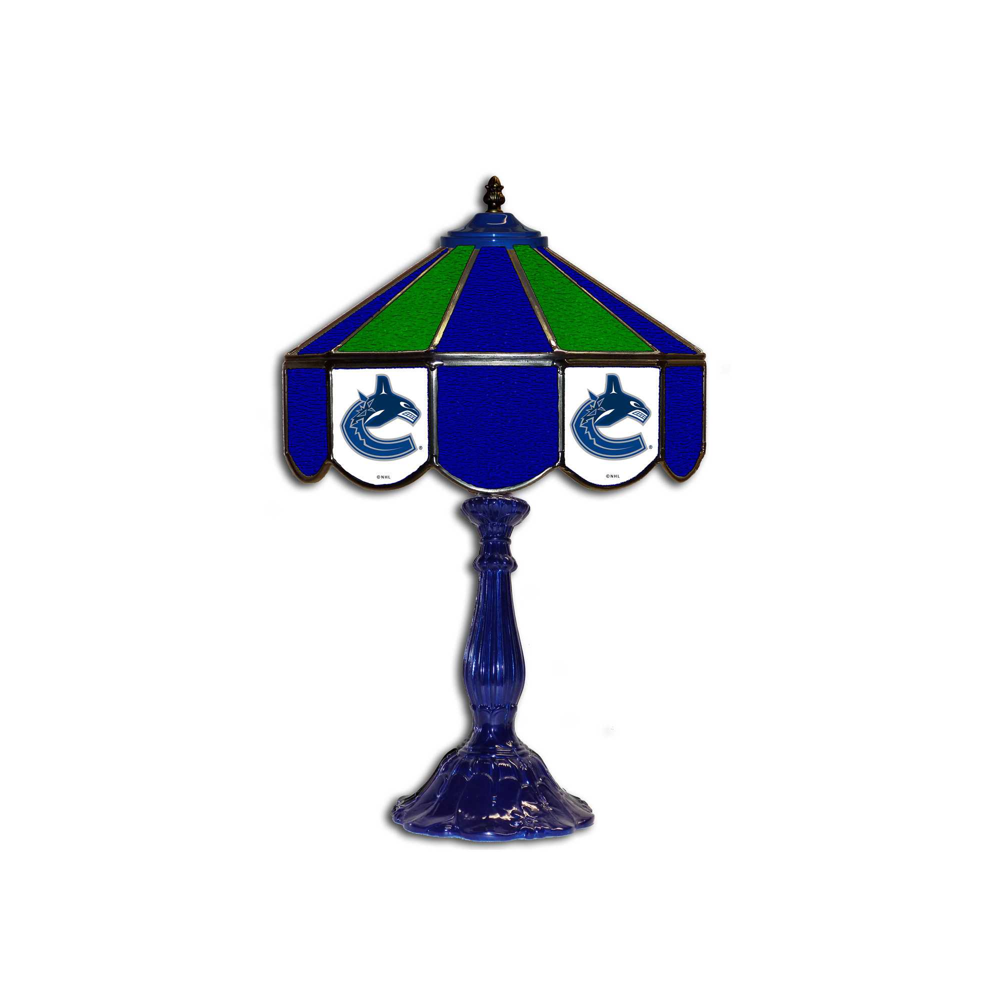 VANCOUVER CANUCKS 21" GLASS TABLE LAMP