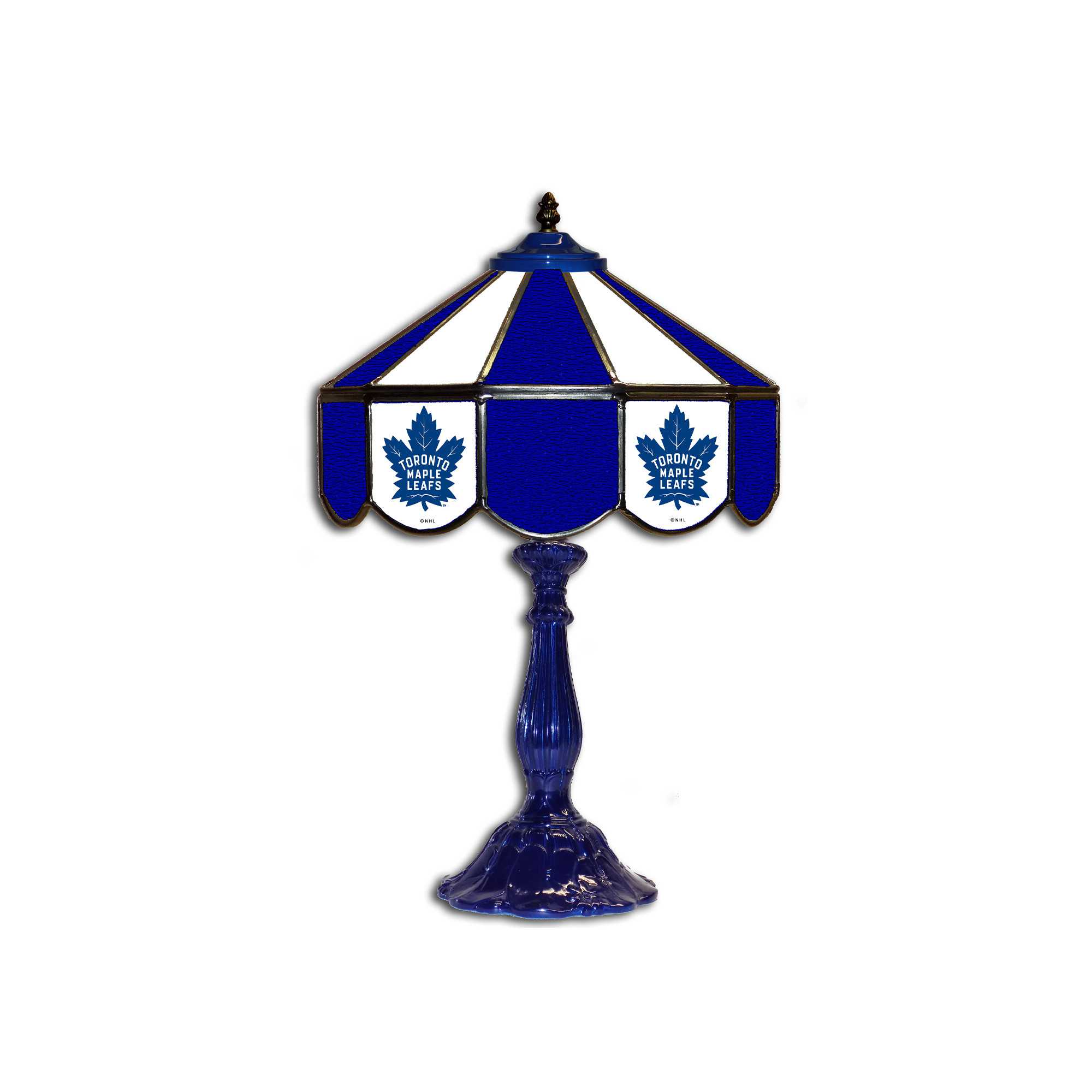 TORONTO MAPLE LEAFS 21" GLASS TABLE LAMP