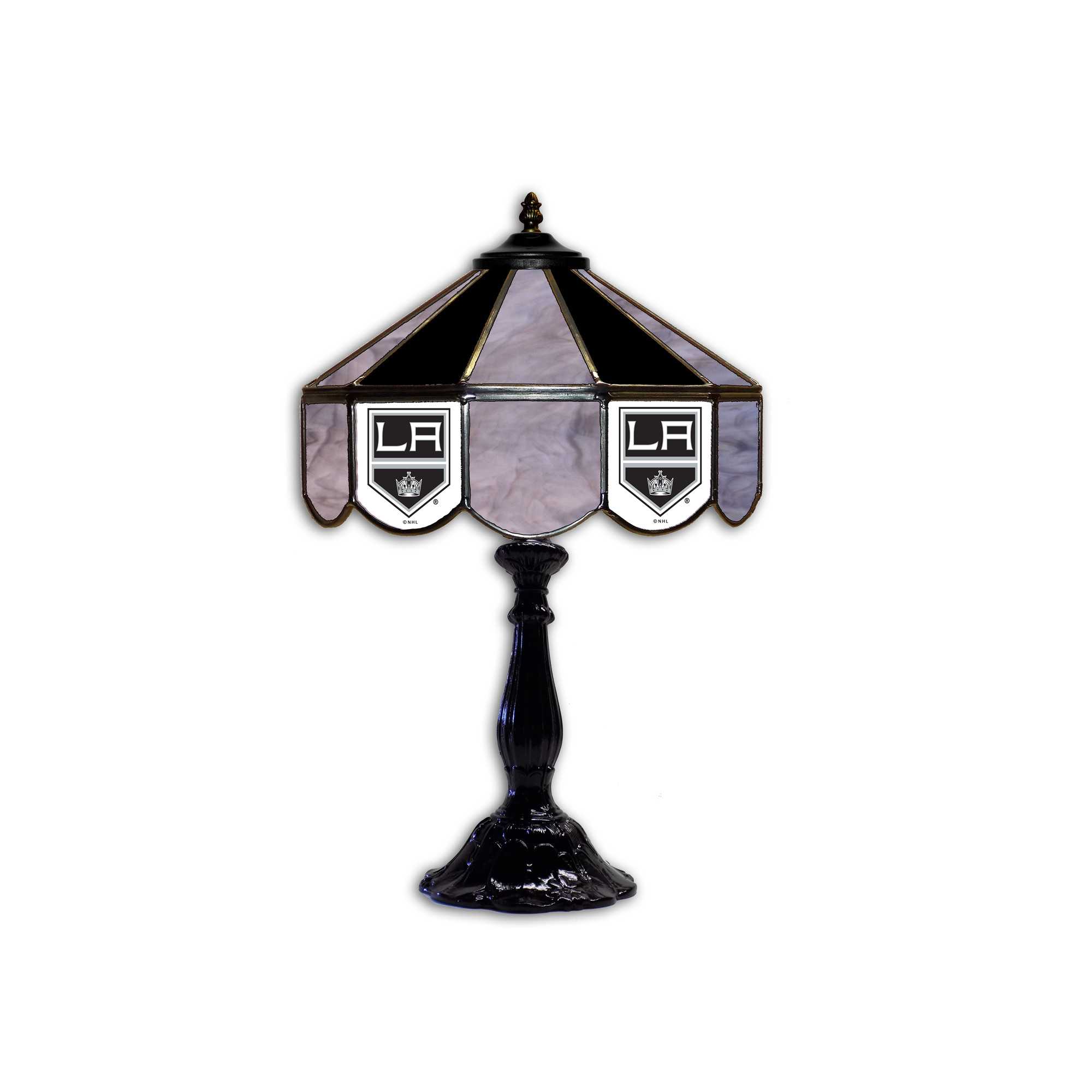 LOS ANGELES KINGS 21" GLASS TABLE LAMP