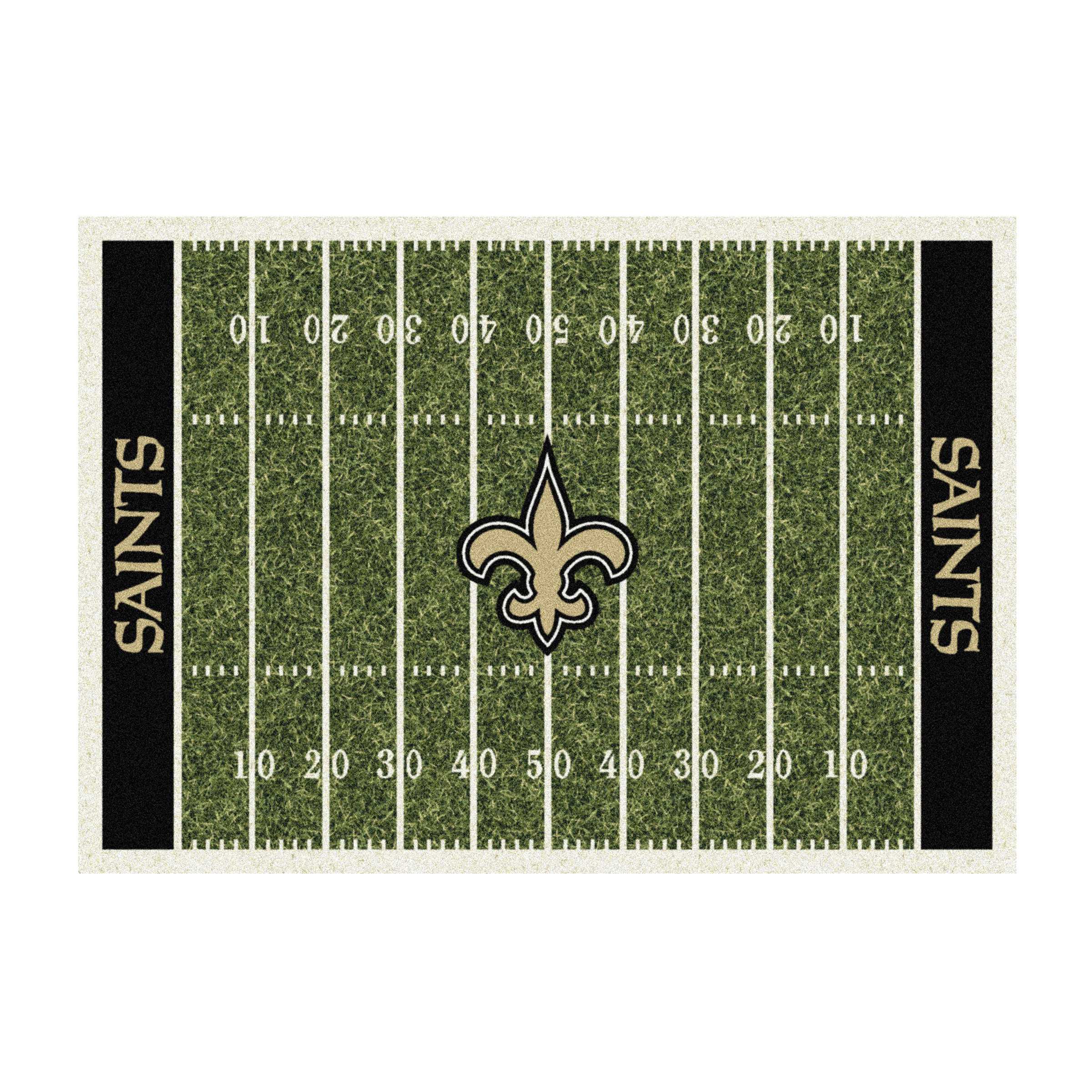 NEW ORLEANS SAINTS 4X6 HOMEFIELD RUG