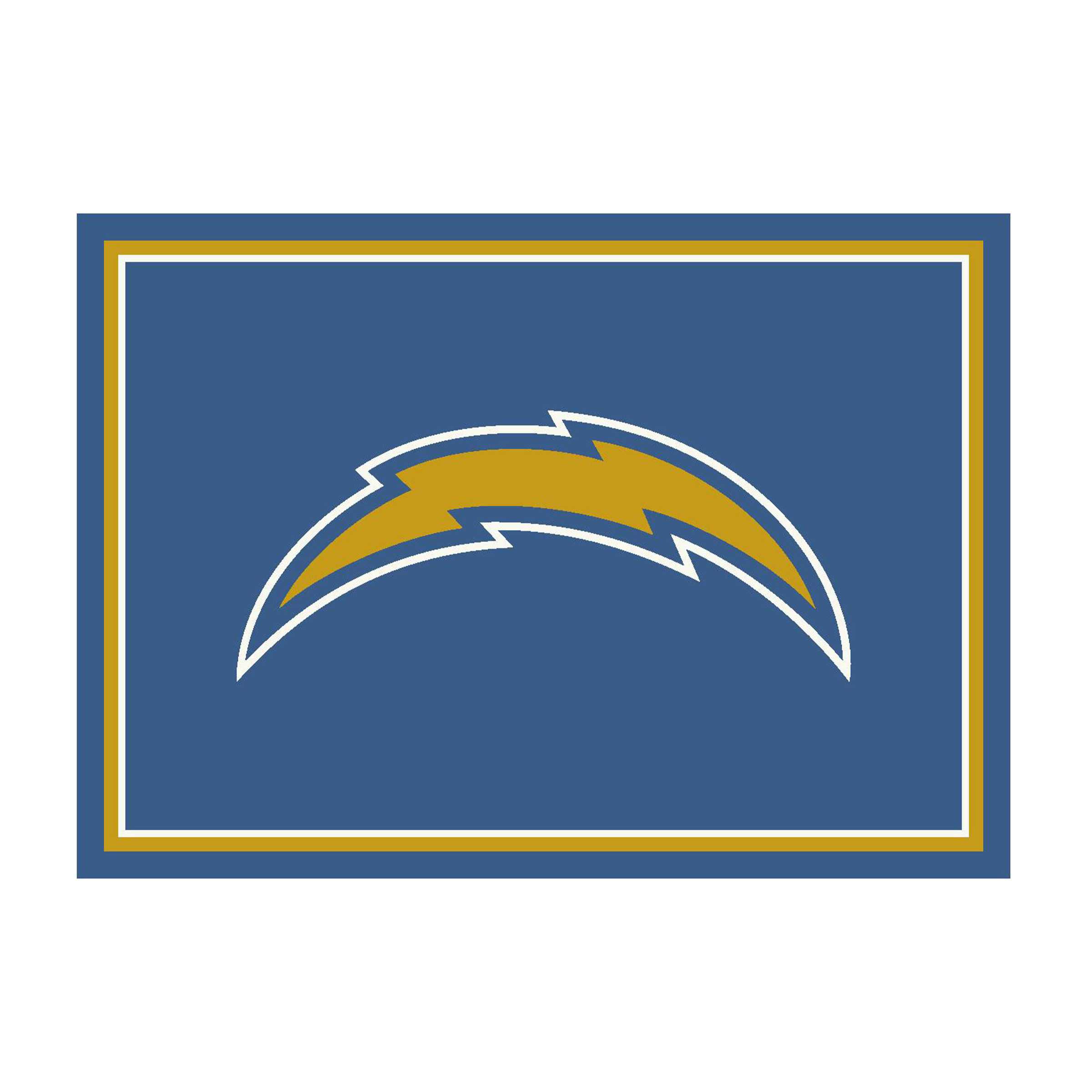 LOS ANGELES CHARGERS 6X8 SPIRIT RUG