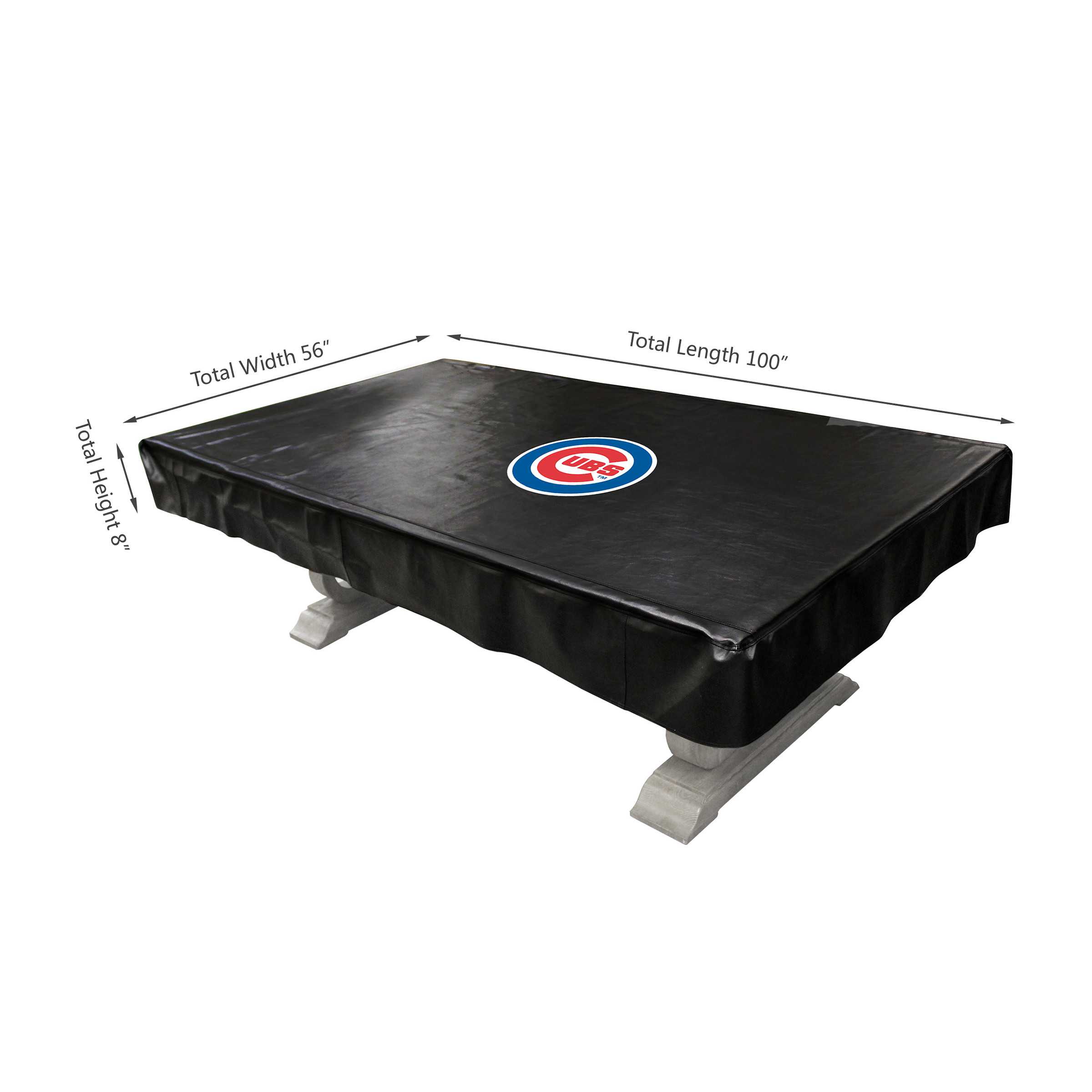 CHICAGO CUBS 8' DELUXE POOL TABLE COVER