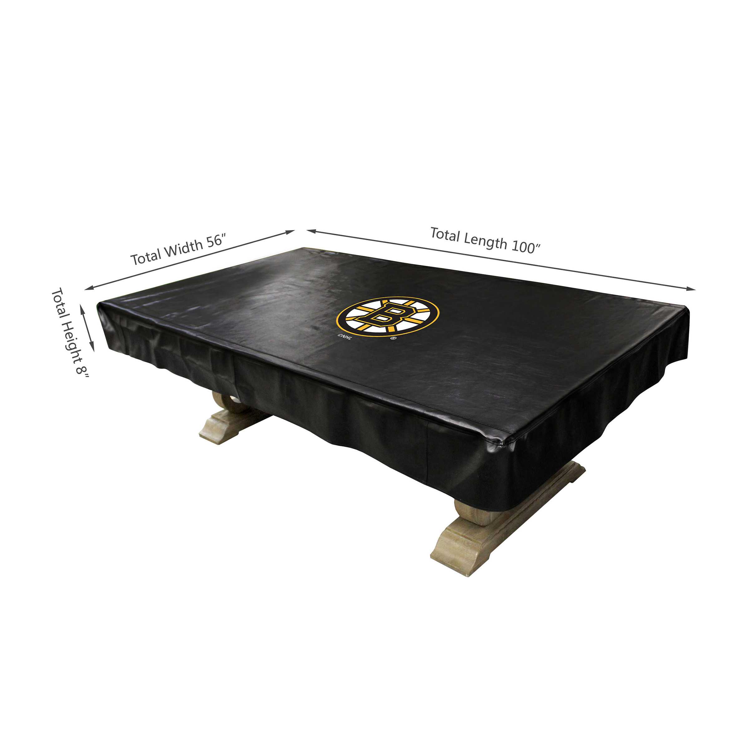 BOSTON BRUINS8' DELUXE POOL TABLE COVER