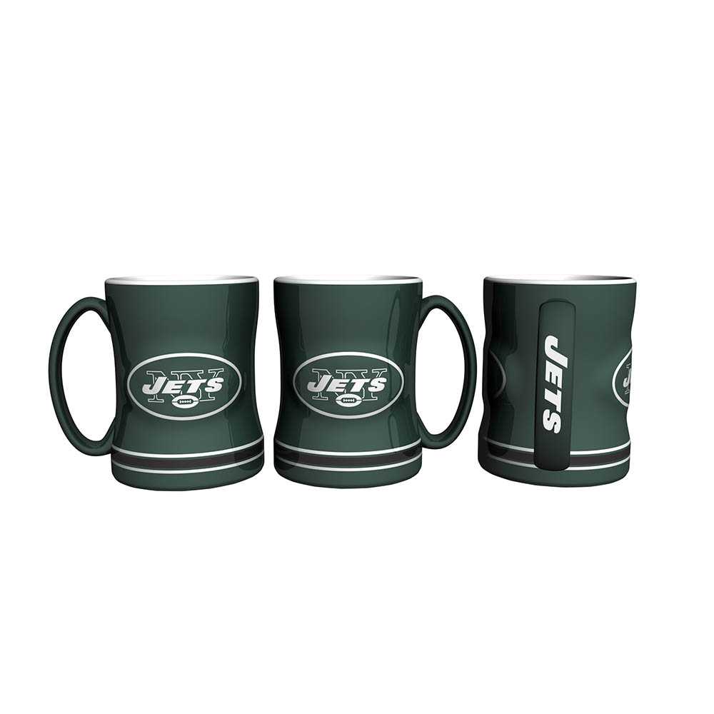 New York Jets Sculpted Relief Mug