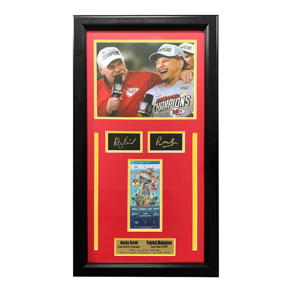 ANDY REID AND PATRICK MAHOMES FRAME