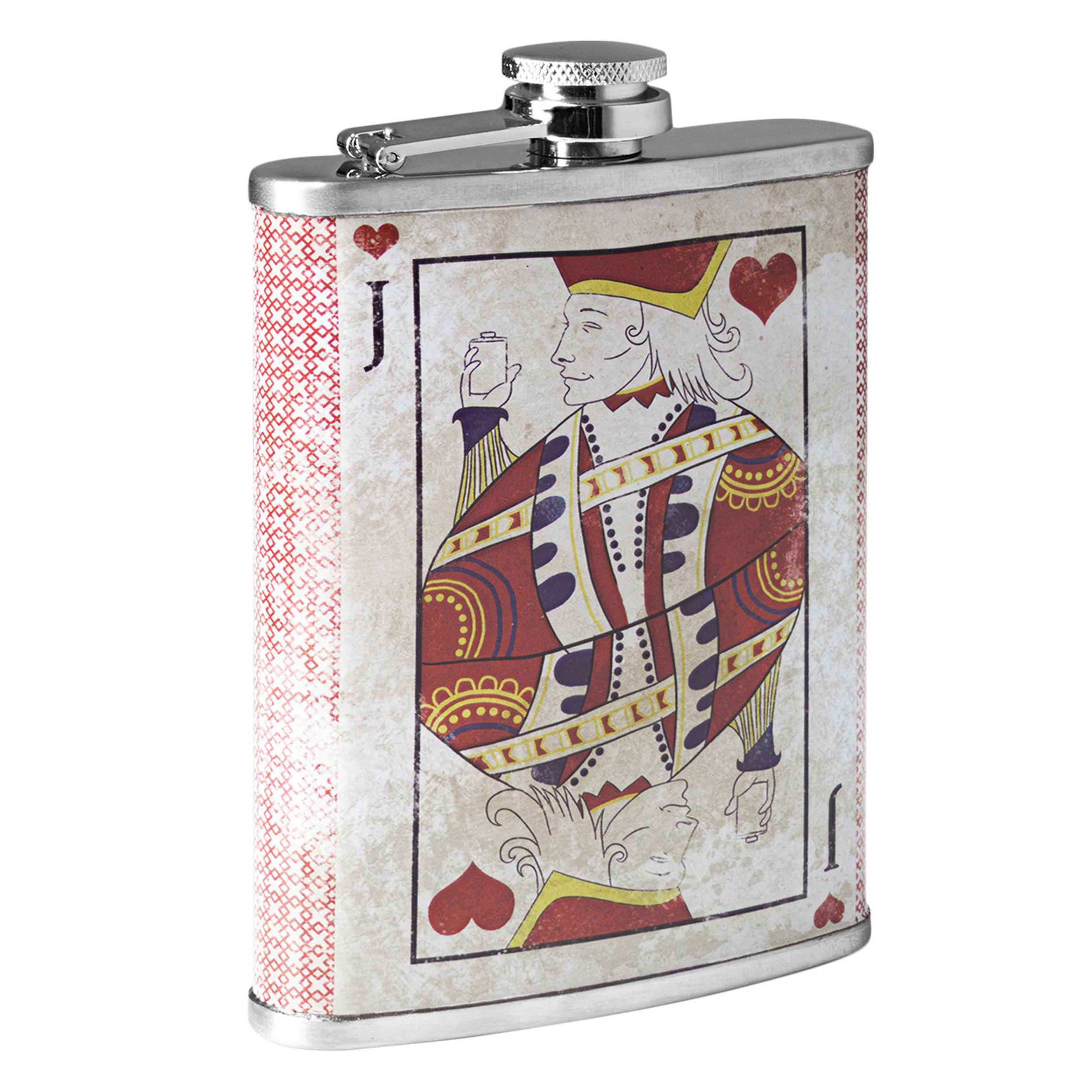 Stainless Steel Flask 8oz - Jack of Hearts