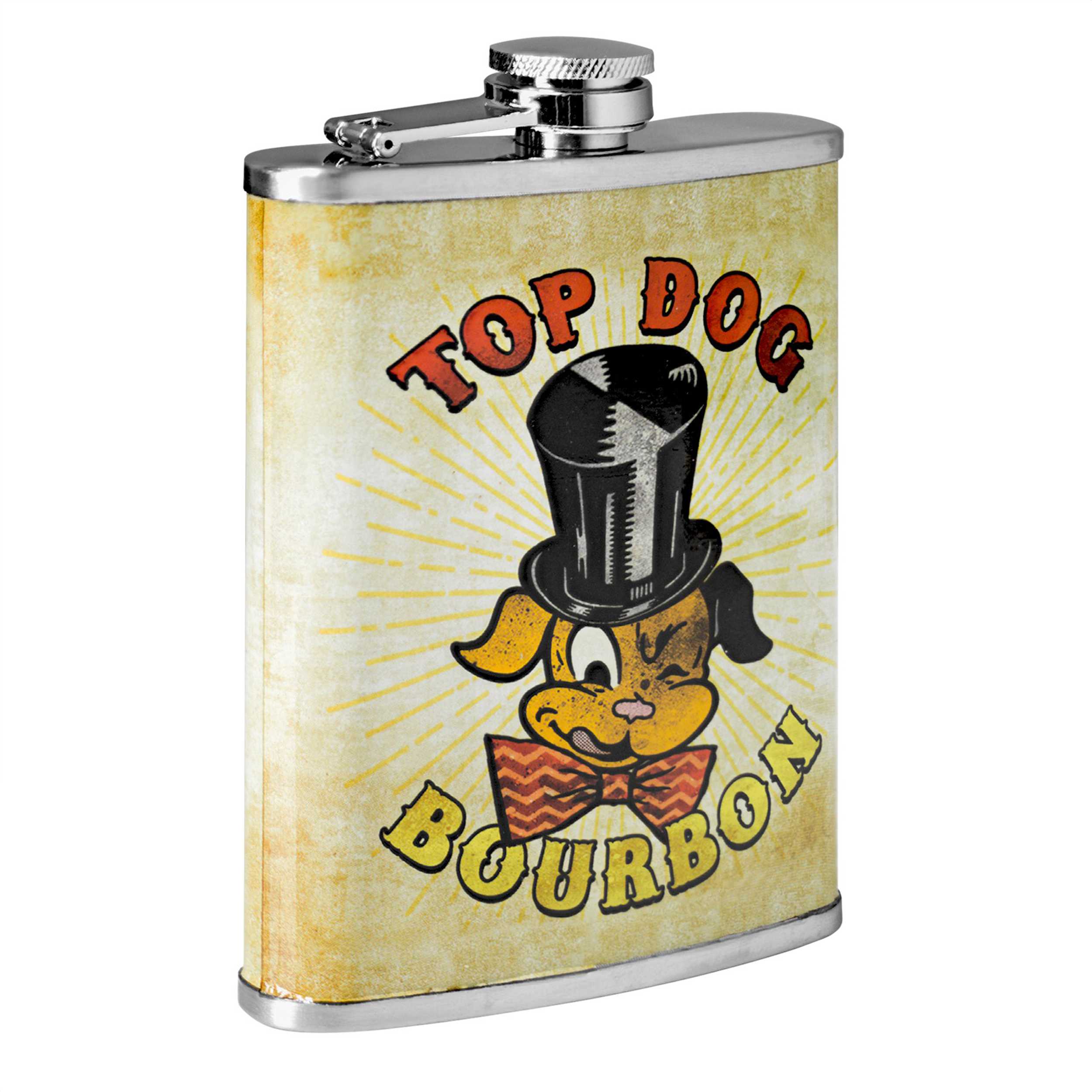 Stainless Steel Flask 8oz - Top Dog Bourbon