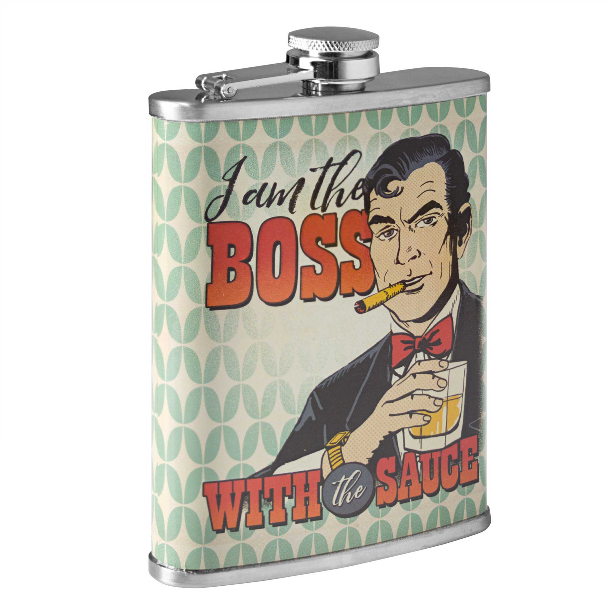 Stainless Steel Flask 8oz - I am the Boss