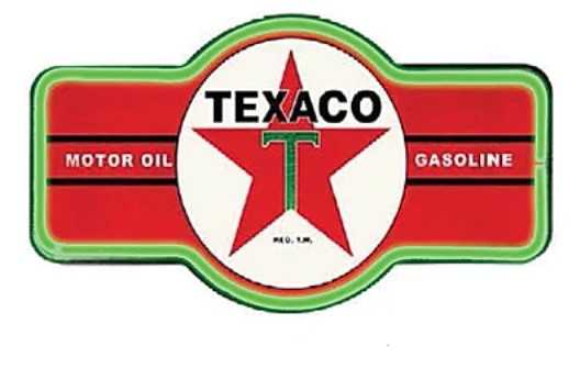 Texaco Gasoline Marquee Shape LED Bar Rope Sign