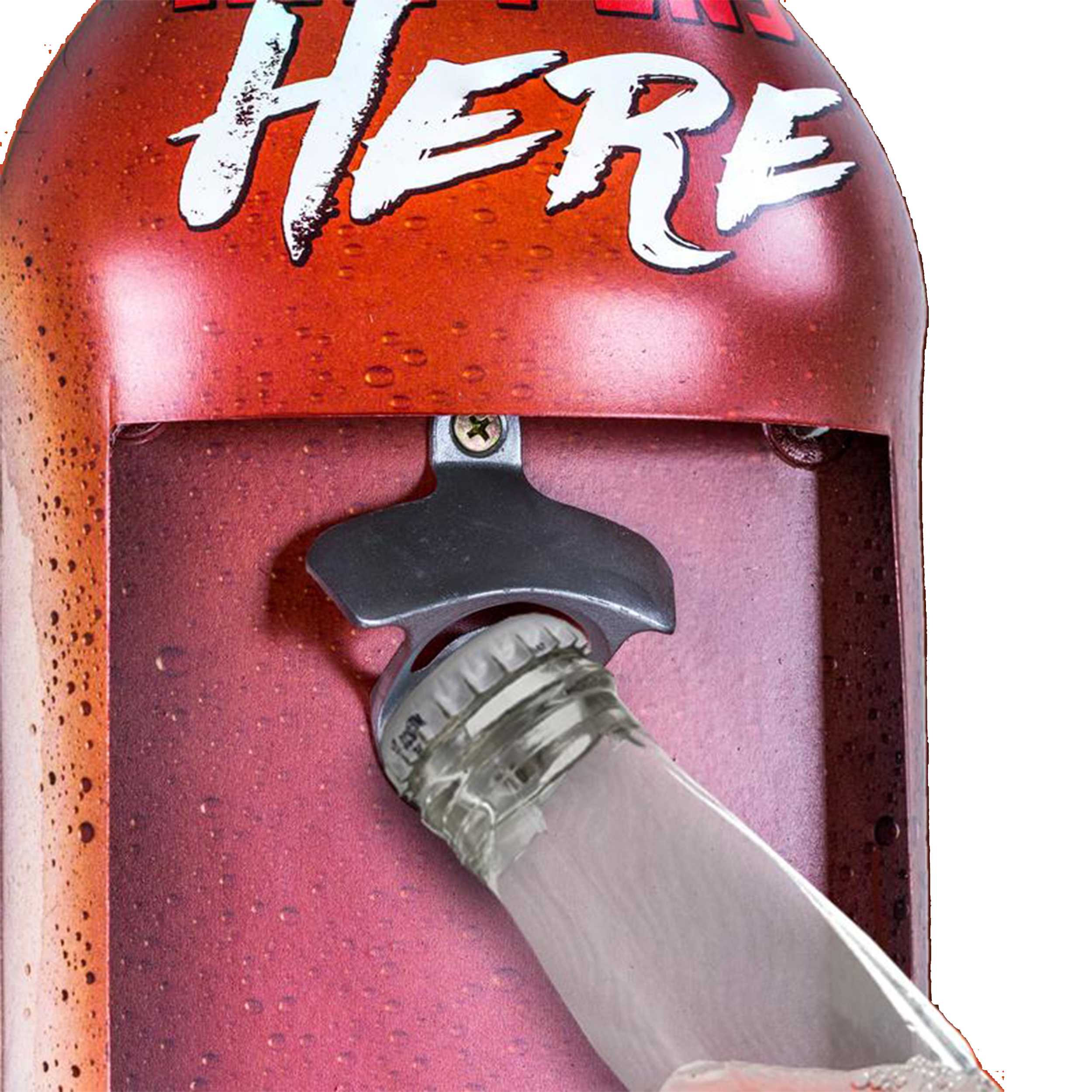 Shaped Metal Bottle Opener - Man Cave