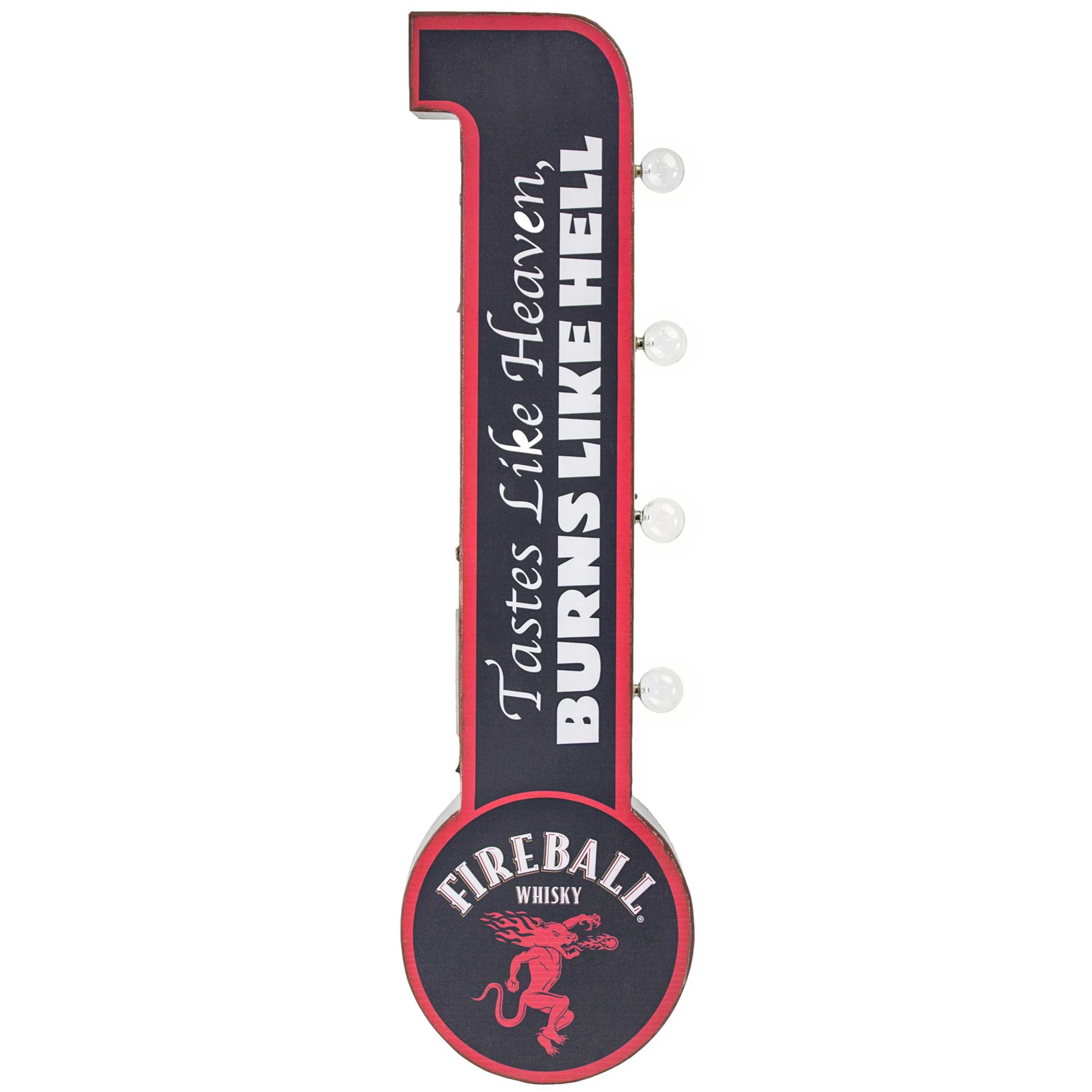 Vintage Two Sided Led Sign - Fireball Whisky