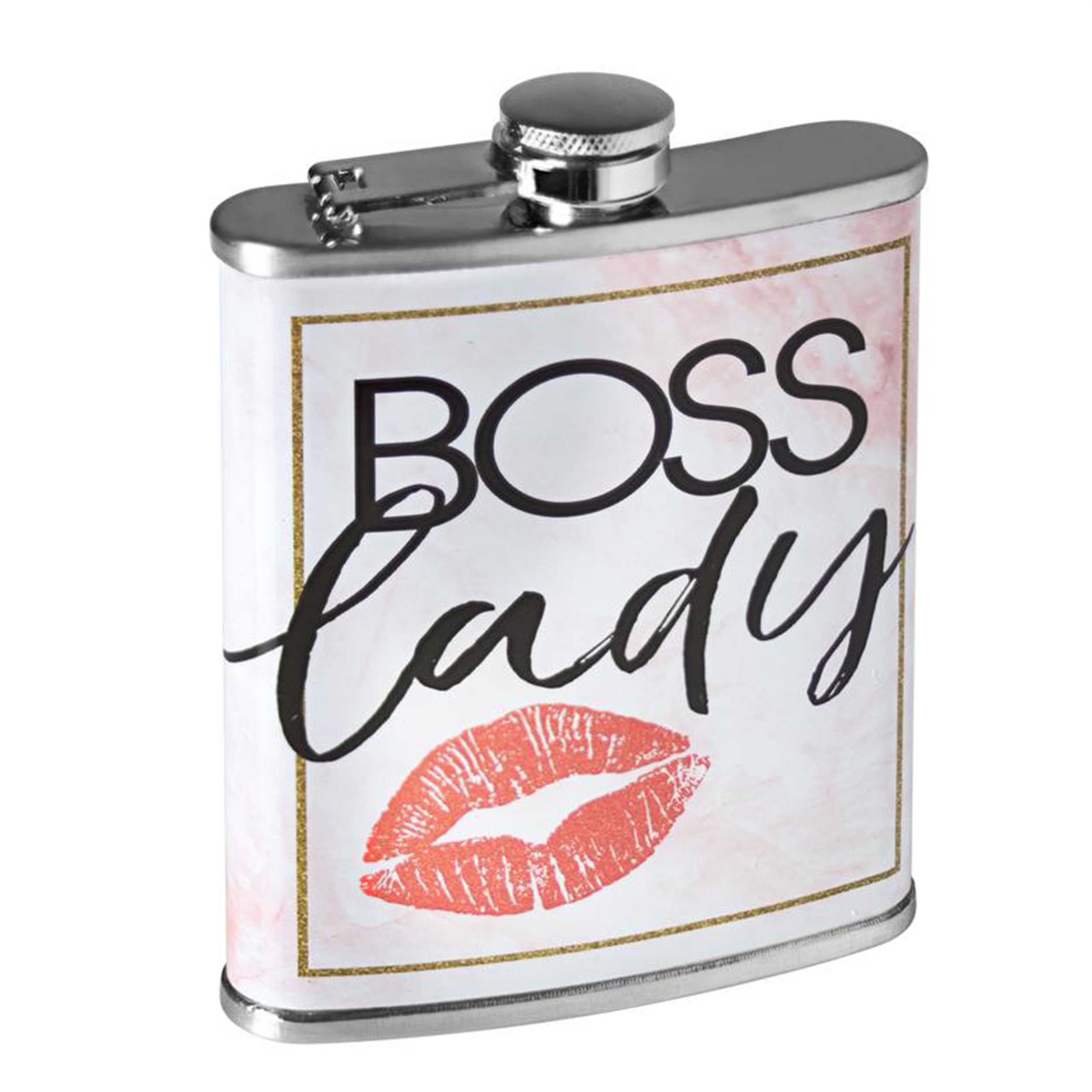 Stainless Steel Flask 8oz - Boss Lady