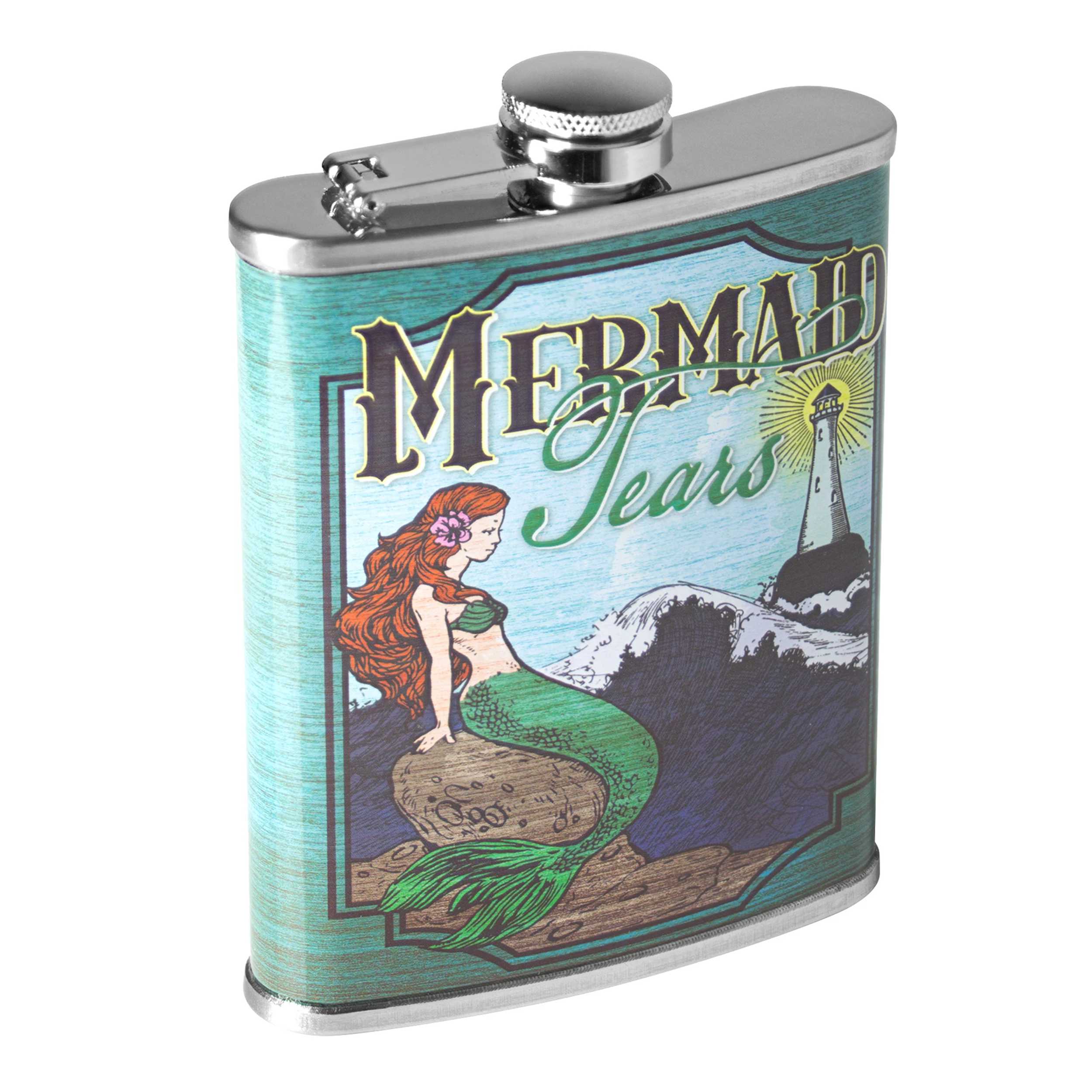 Stainless Steel Flask 8oz - Mermaid Tears