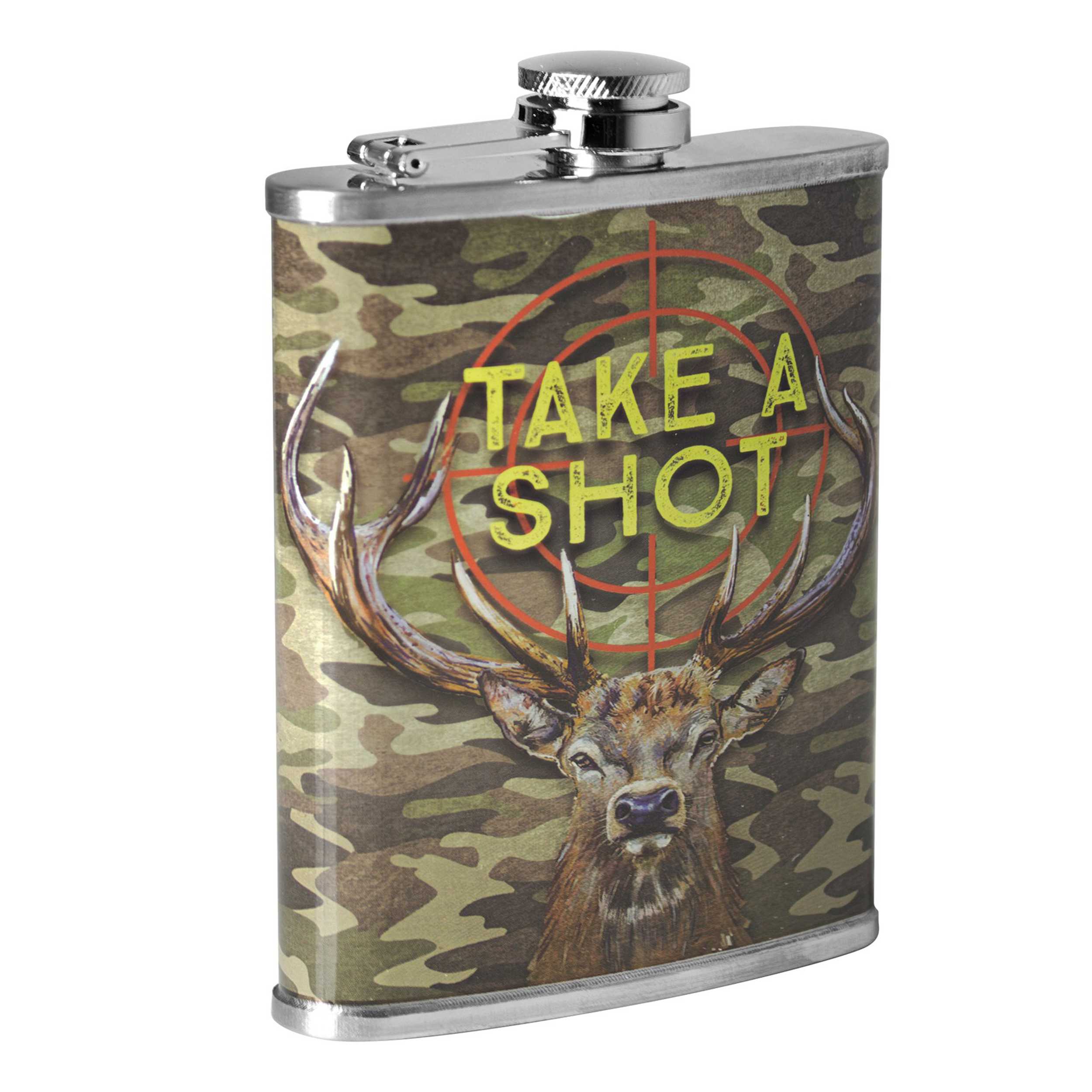 Stainless Steel Flask 8oz - Take a Shot