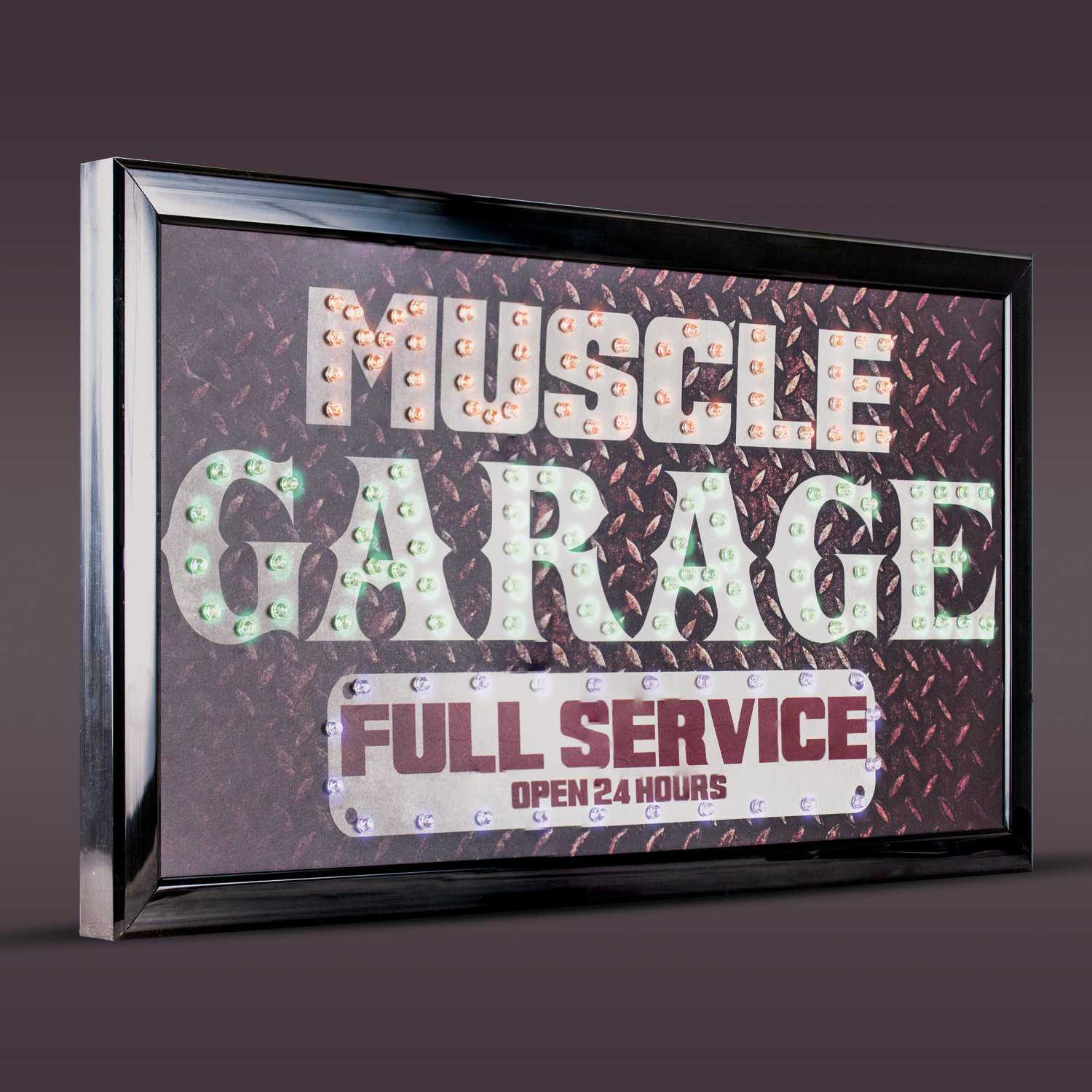 Muscle Garage Full Service LED Sign