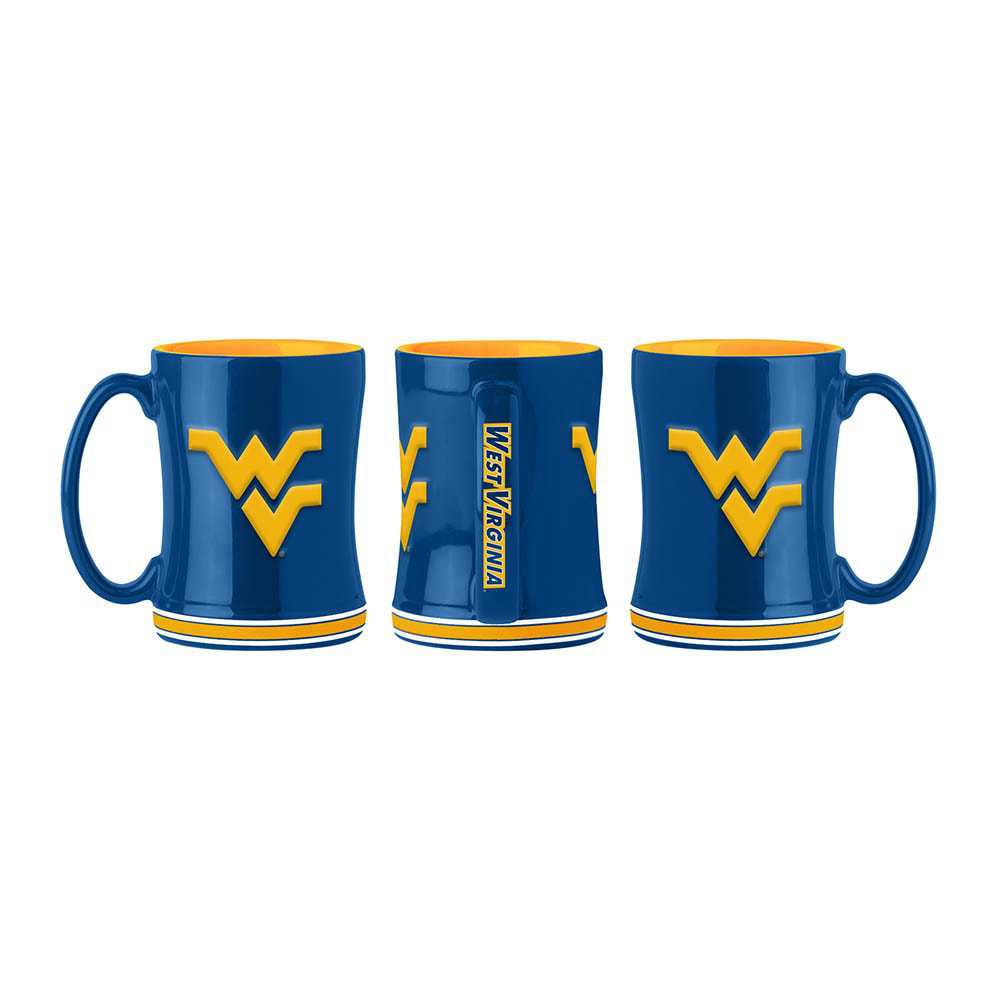 West Virginia Mountainers Sculpted Relief Mug
