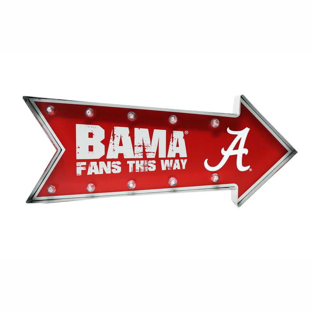 Alabama Crimson Tide Arrow Marquee LED Sign