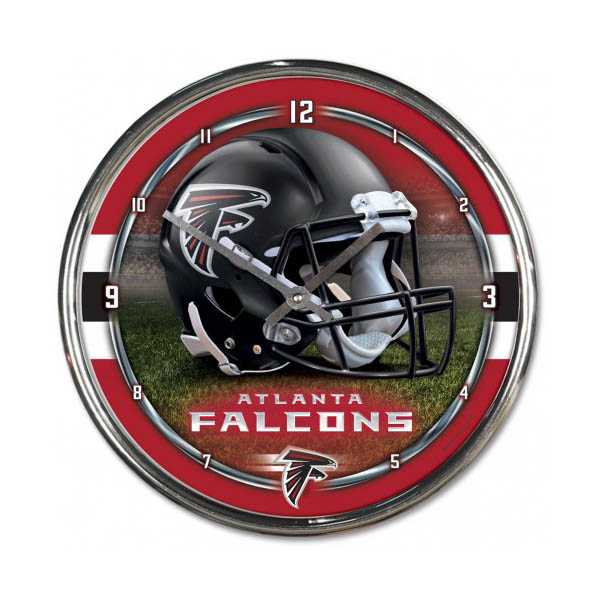 Atlanta Falcons Chrome Clock