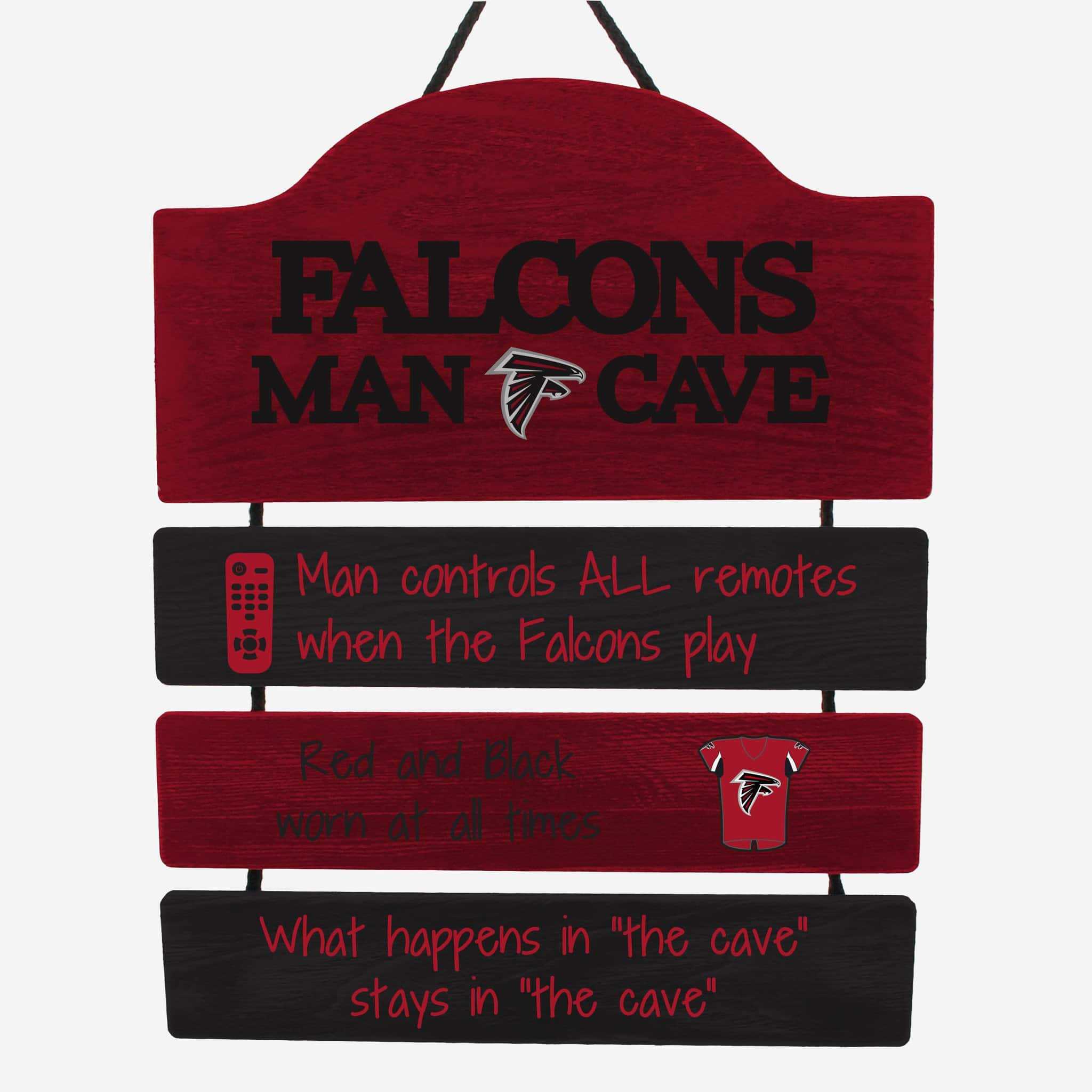 Atlanta Falcons Man Cave Rules Sign