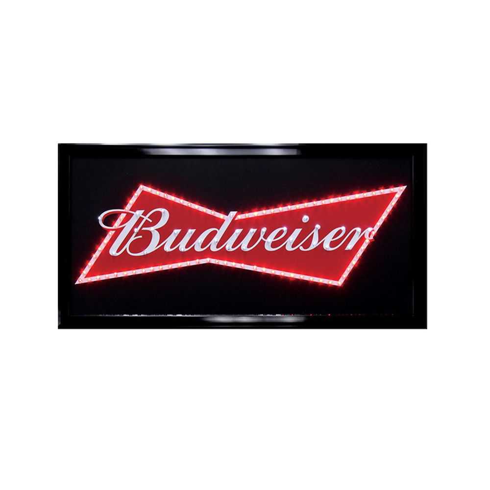 Budweiser Budvar LED ILLUMINATED SIGN Man Cave WALL MOUNTED LIGHT BOX for Bar 